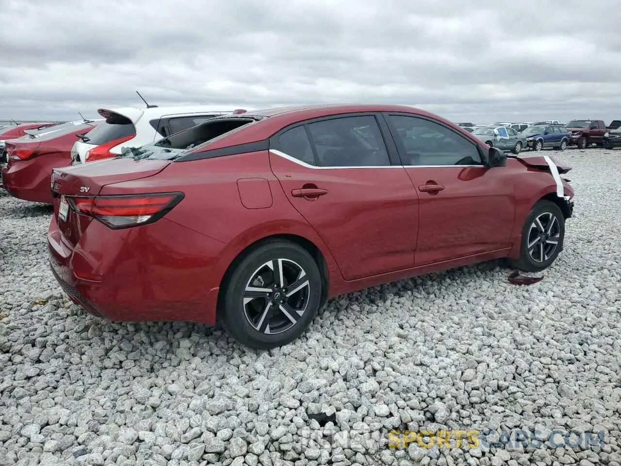 3 fotografías del automóvil dañado 3N1AB8CV4RY323025 NISSAN SENTRA 2024