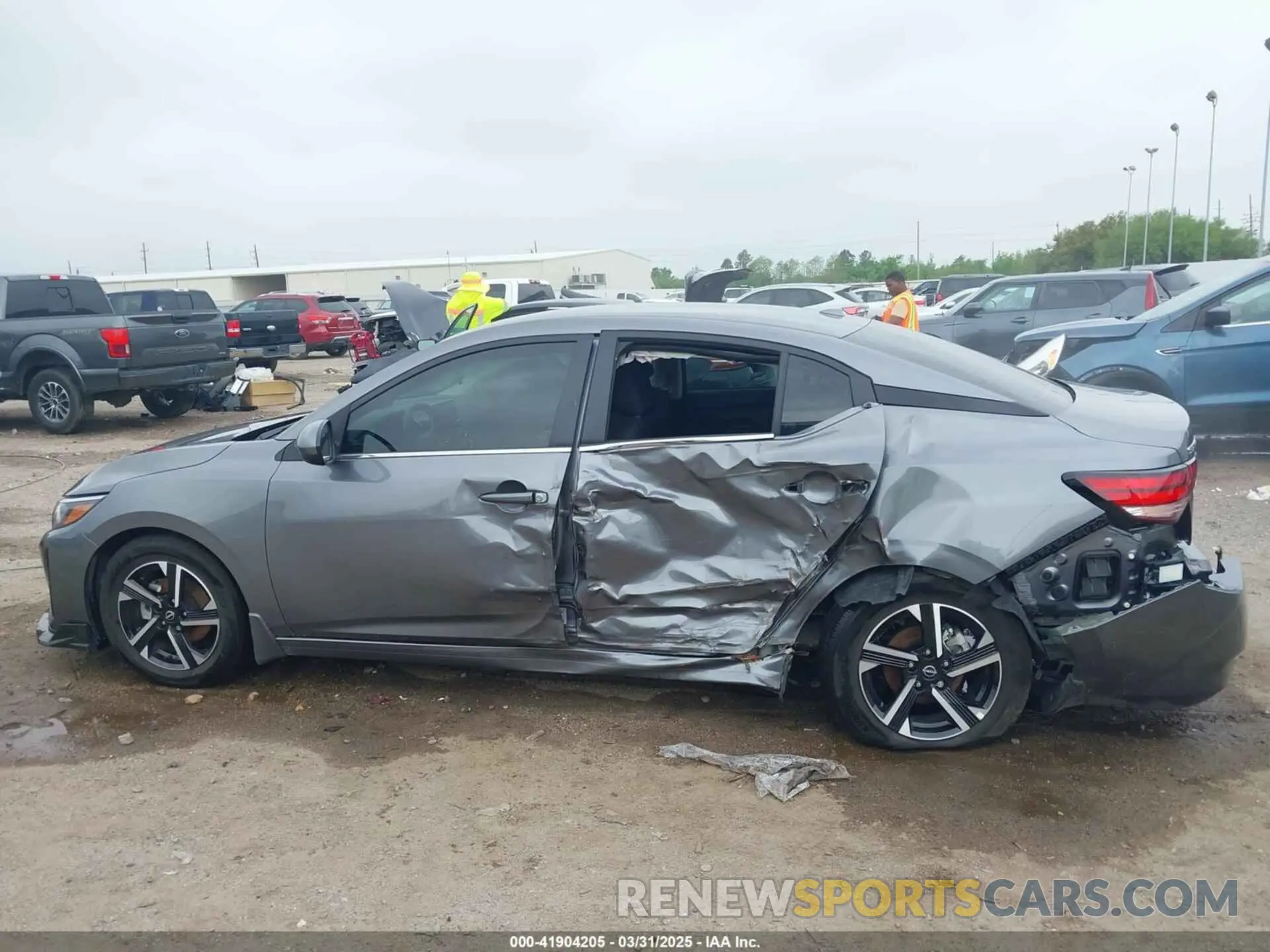 14 fotografías del automóvil dañado 3N1AB8CV4RY347793 NISSAN SENTRA 2024