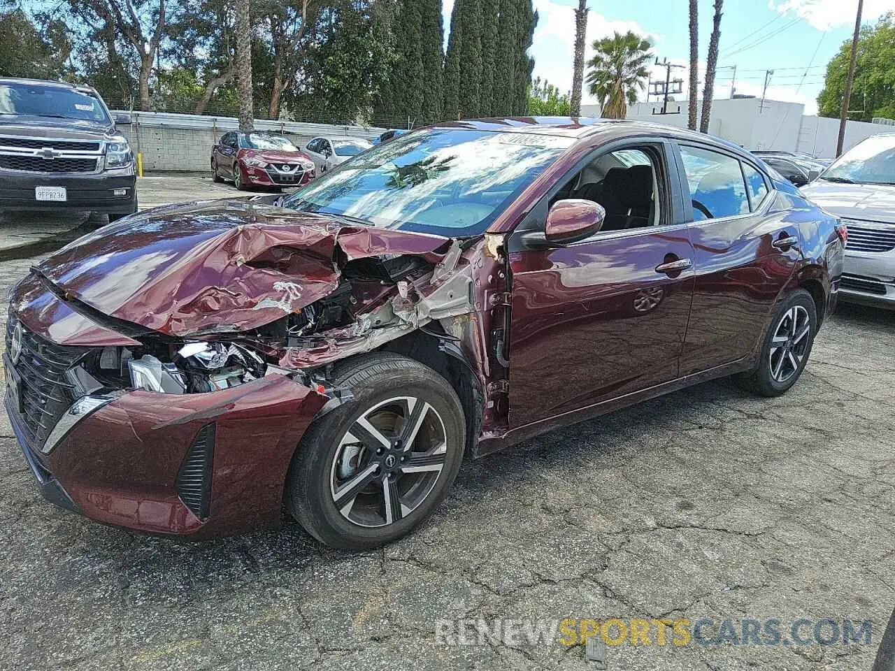 1 fotografías del automóvil dañado 3N1AB8CV5RY366045 NISSAN SENTRA 2024