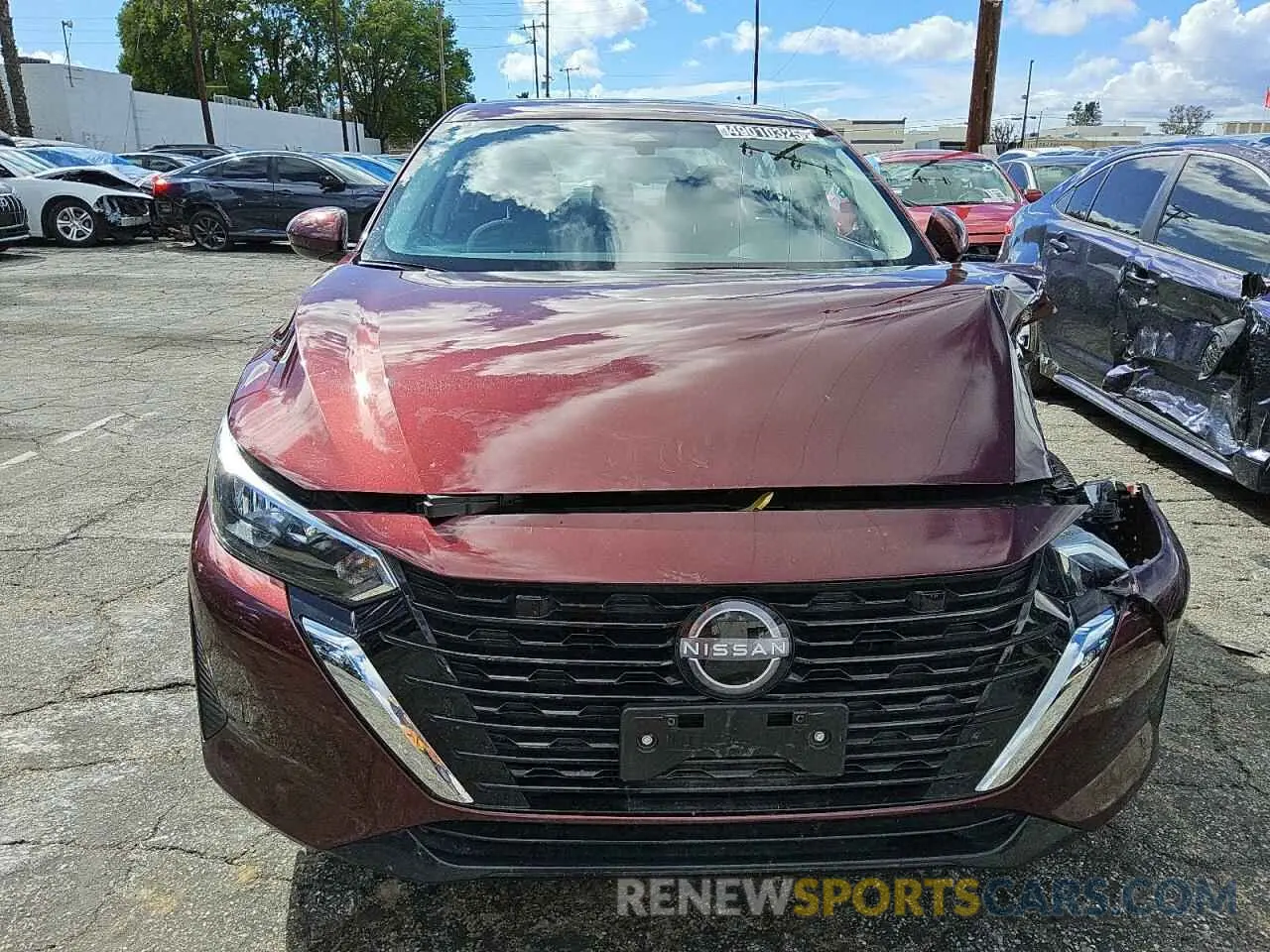 5 fotografías del automóvil dañado 3N1AB8CV5RY366045 NISSAN SENTRA 2024