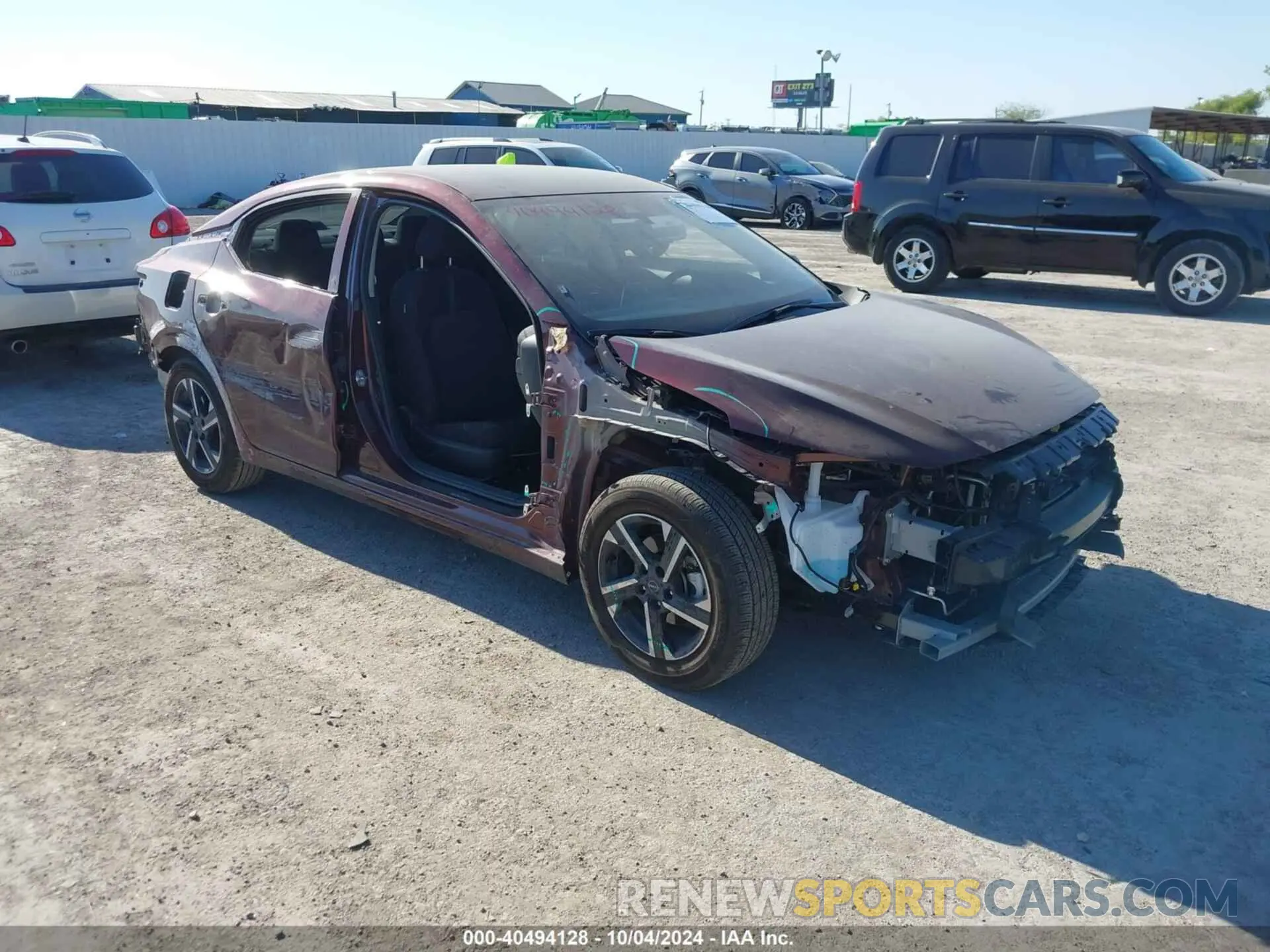 1 fotografías del automóvil dañado 3N1AB8CV6RY296118 NISSAN SENTRA 2024