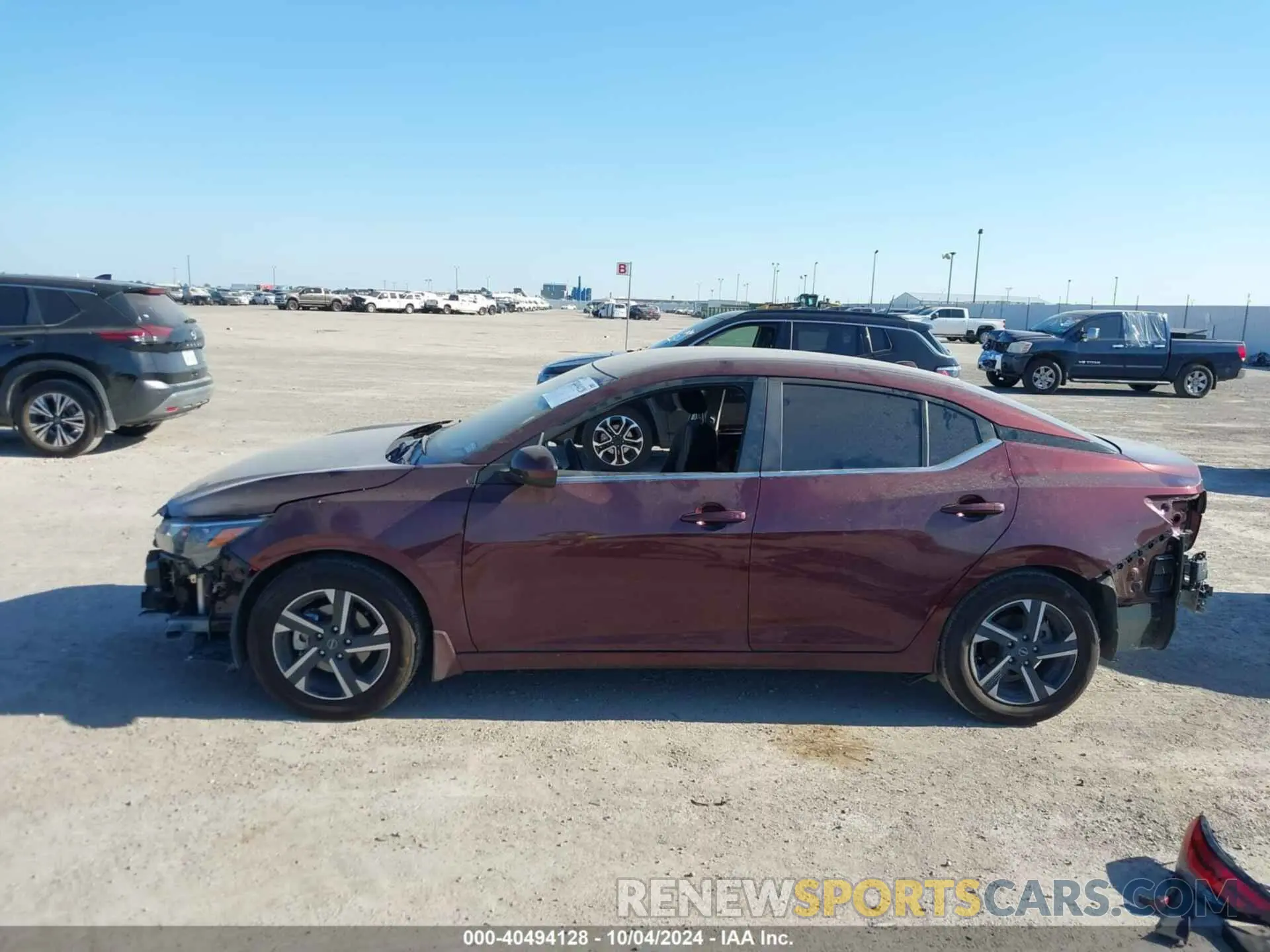 15 fotografías del automóvil dañado 3N1AB8CV6RY296118 NISSAN SENTRA 2024
