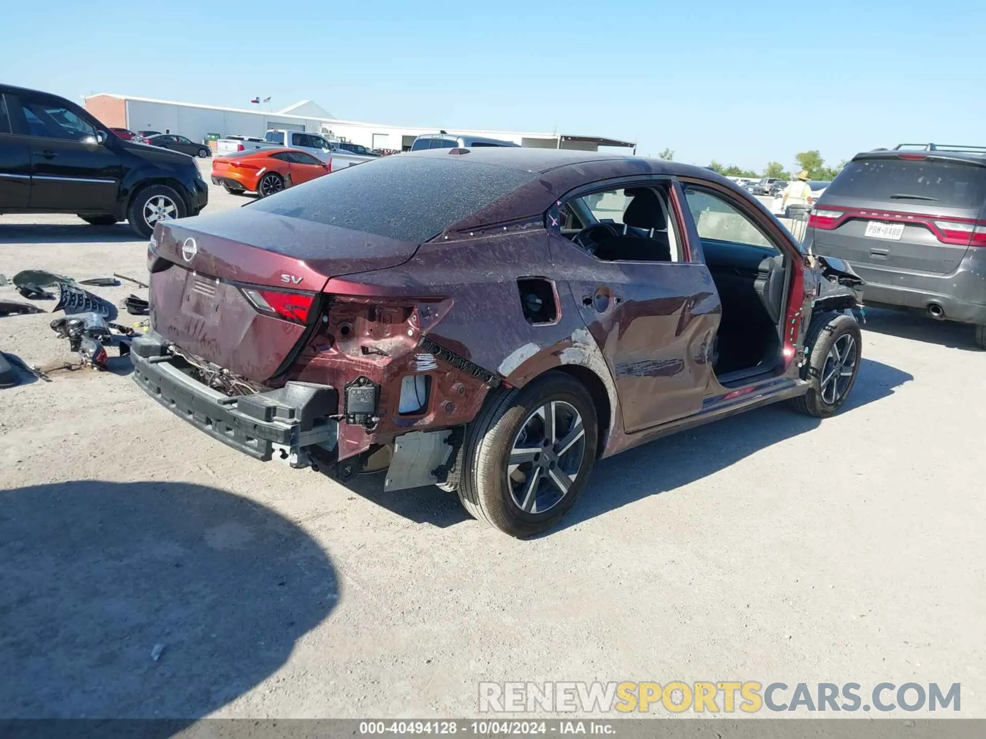 4 fotografías del automóvil dañado 3N1AB8CV6RY296118 NISSAN SENTRA 2024