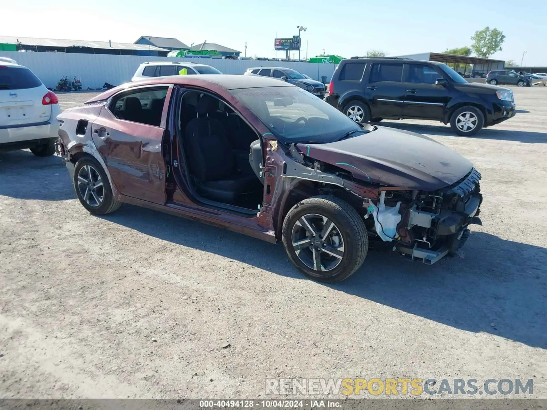 6 fotografías del automóvil dañado 3N1AB8CV6RY296118 NISSAN SENTRA 2024