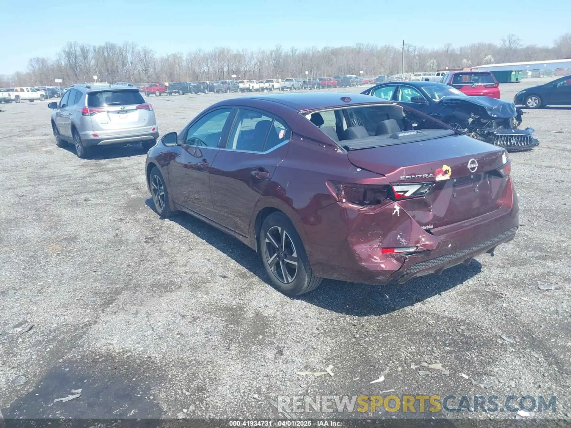 3 fotografías del automóvil dañado 3N1AB8CV7RY318868 NISSAN SENTRA 2024