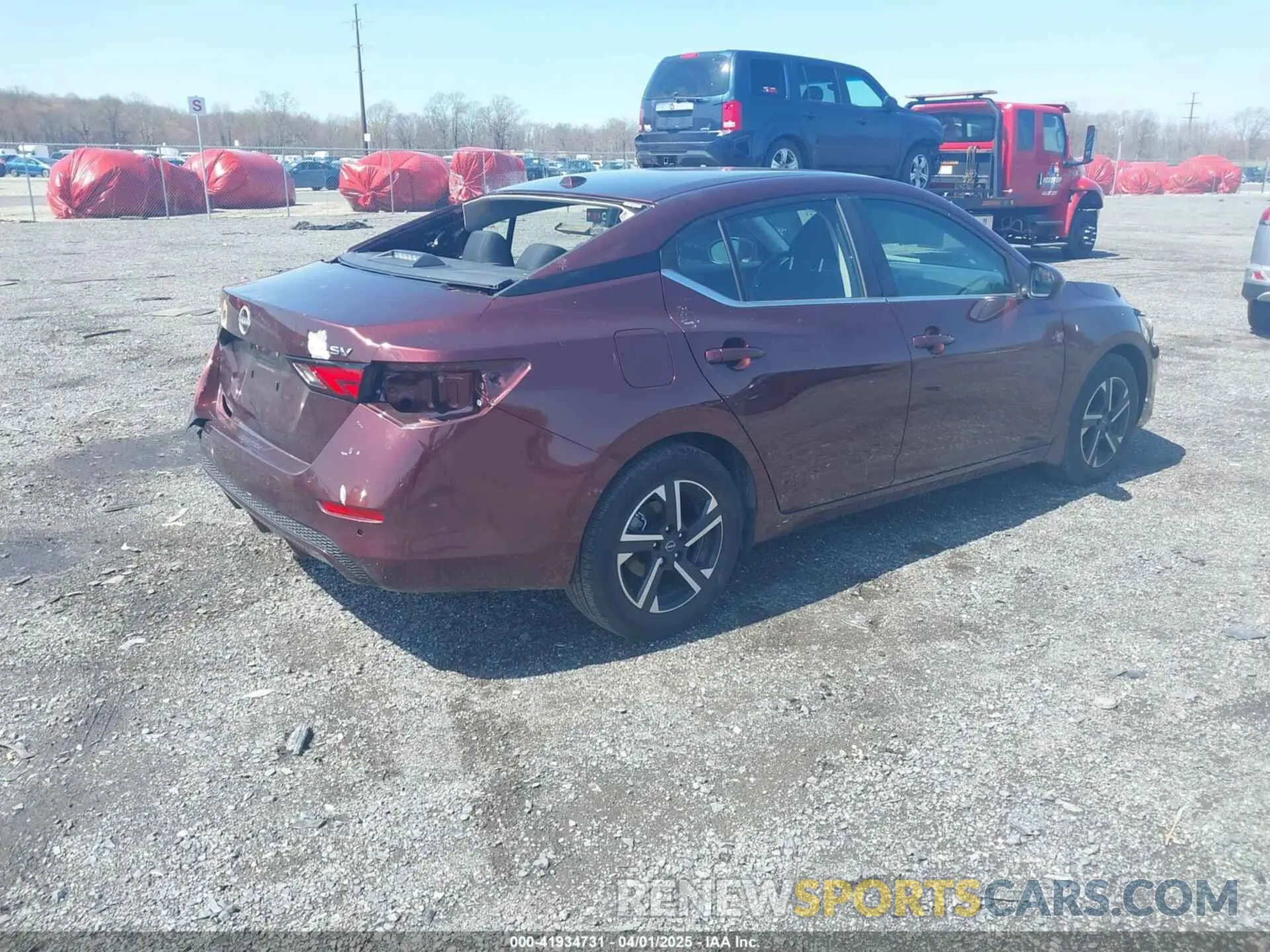 4 fotografías del automóvil dañado 3N1AB8CV7RY318868 NISSAN SENTRA 2024