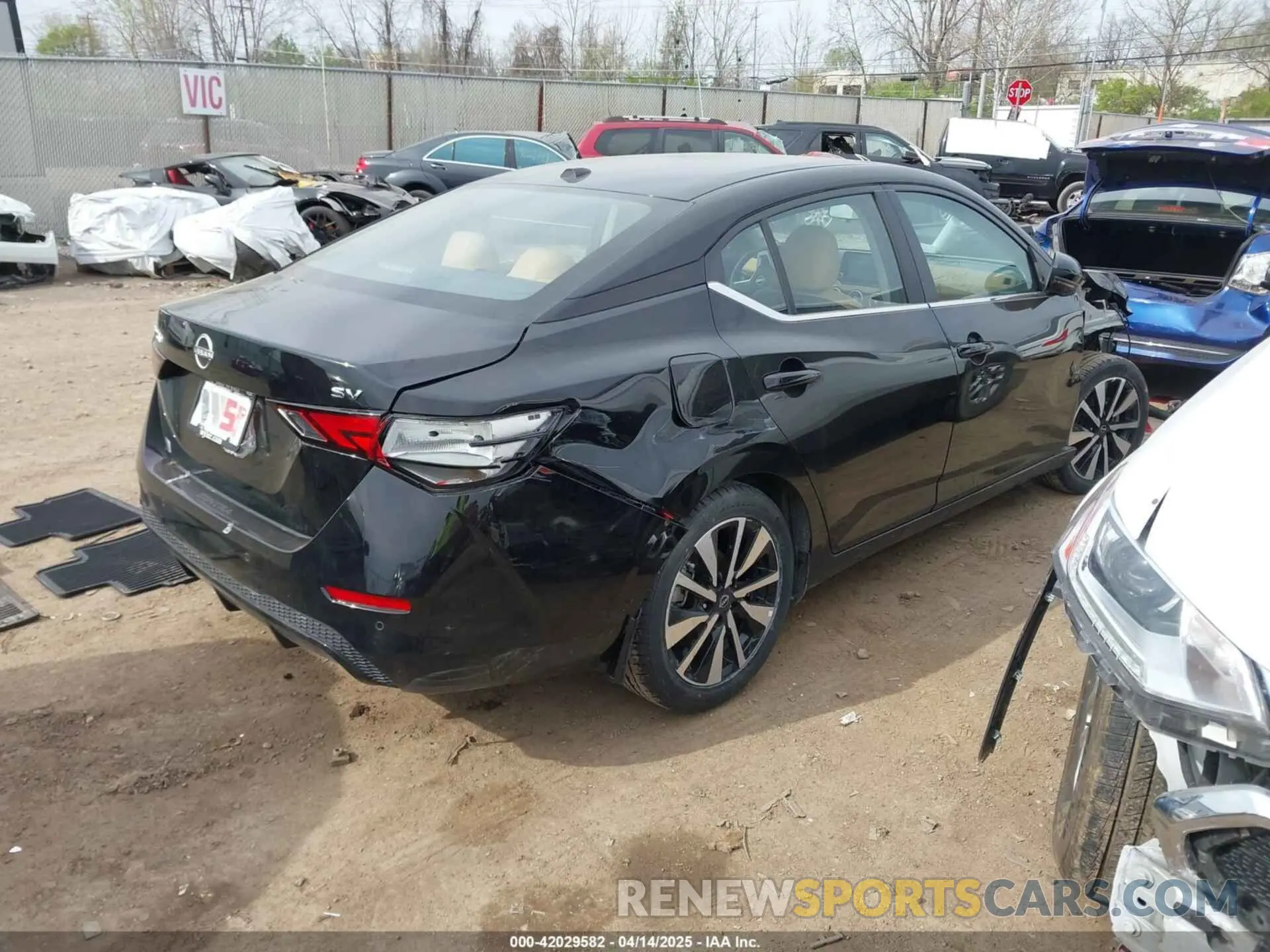 4 fotografías del automóvil dañado 3N1AB8CV7RY389391 NISSAN SENTRA 2024
