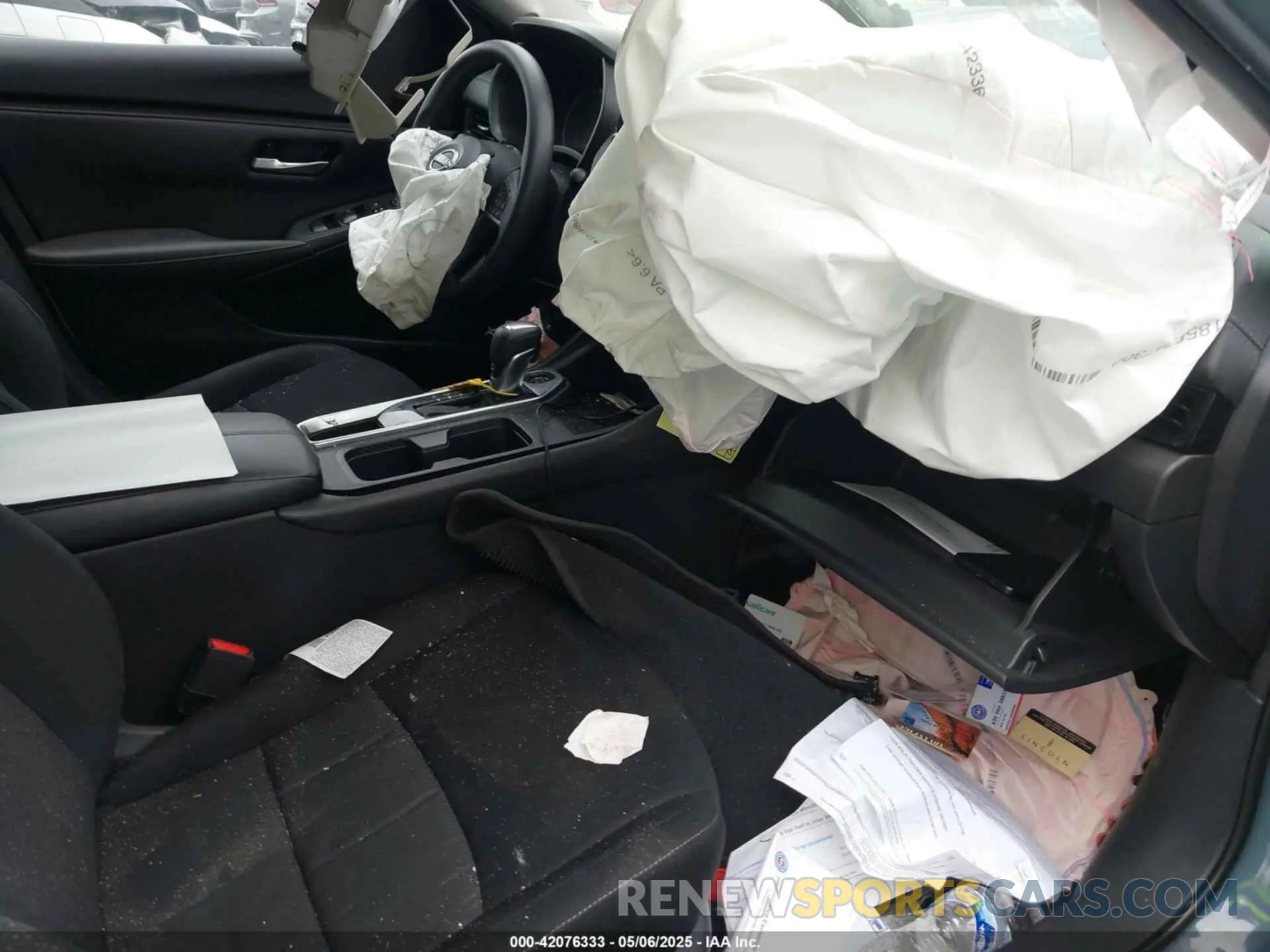 5 fotografías del automóvil dañado 3N1AB8CV9RY231909 NISSAN SENTRA 2024