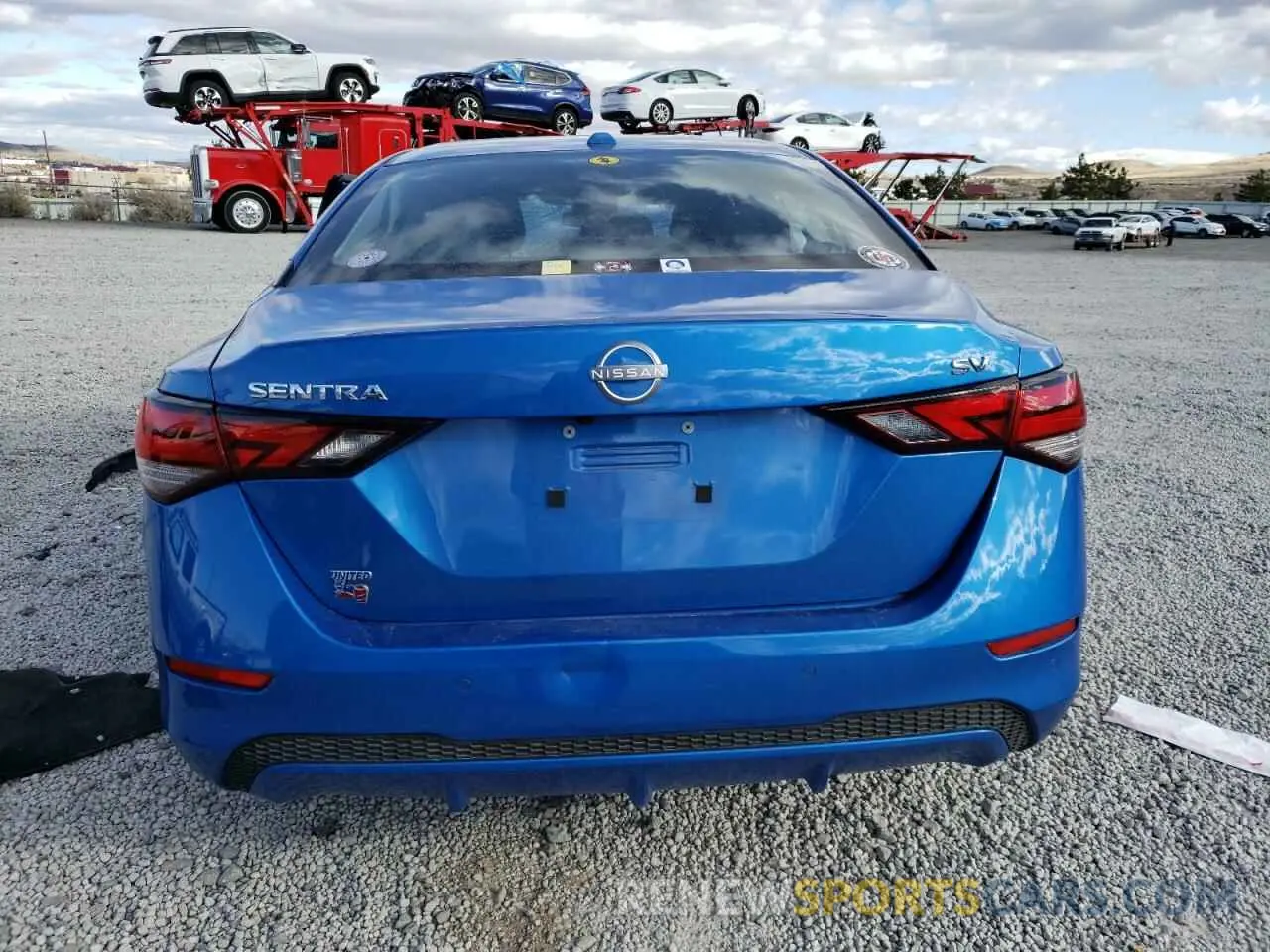 6 fotografías del automóvil dañado 3N1AB8CV9RY261539 NISSAN SENTRA 2024