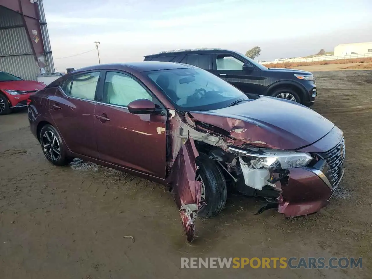 4 fotografías del automóvil dañado 3N1AB8CV9RY366372 NISSAN SENTRA 2024