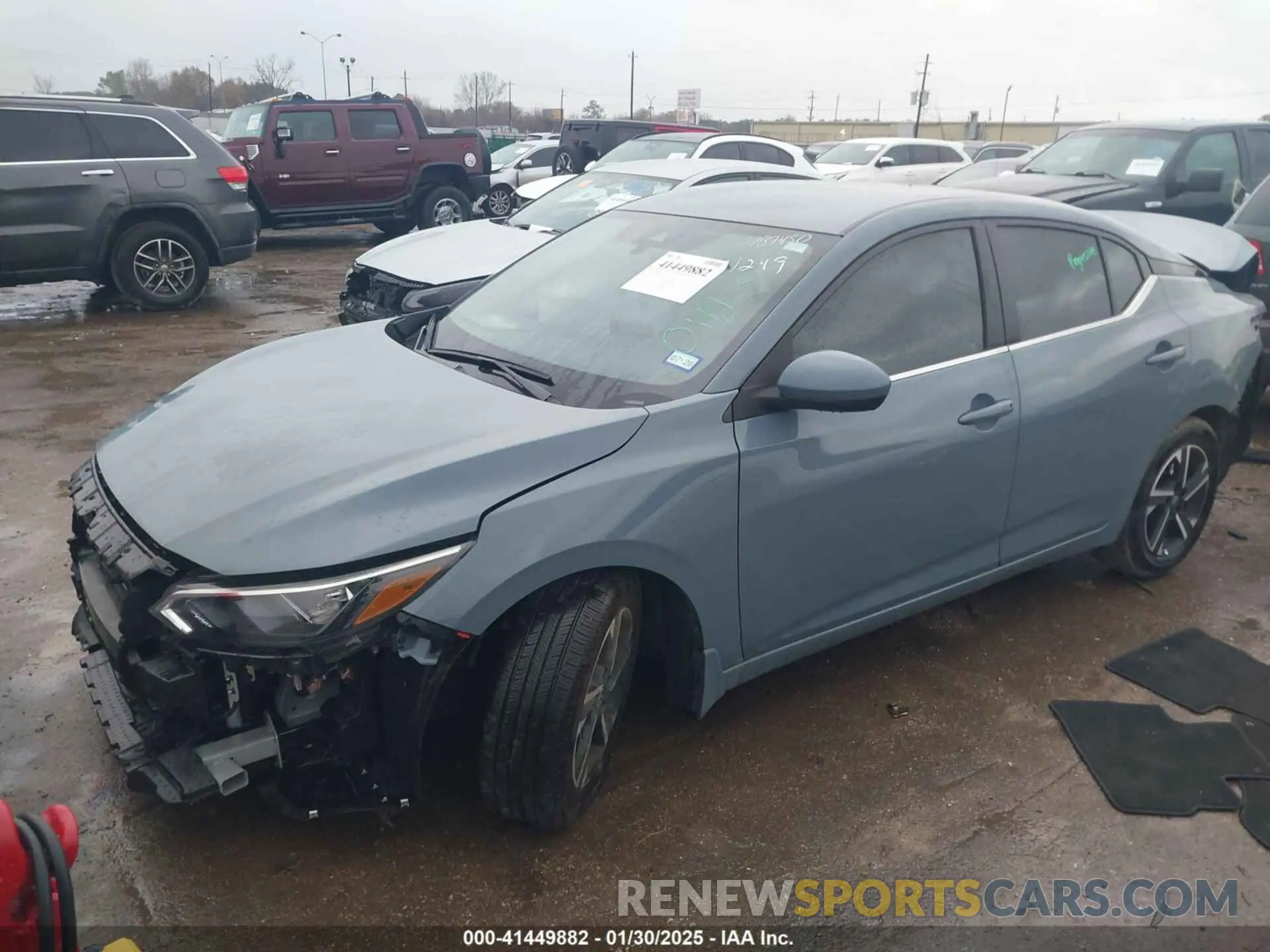 2 fotografías del automóvil dañado 3N1AB8CV9RY385794 NISSAN SENTRA 2024