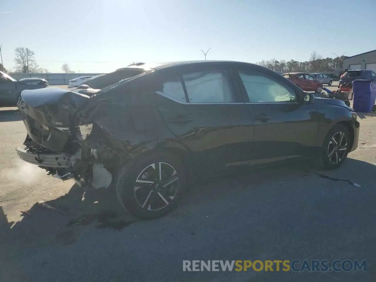 3 fotografías del automóvil dañado 3N1AB8CVXRY230414 NISSAN SENTRA 2024