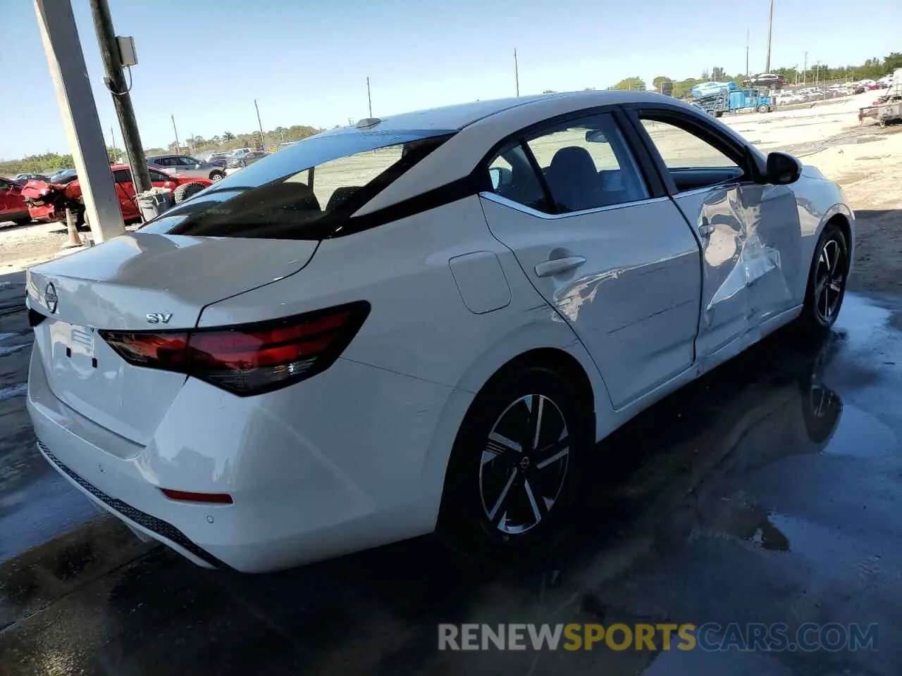 3 fotografías del automóvil dañado 3N1AB8CVXRY303457 NISSAN SENTRA 2024