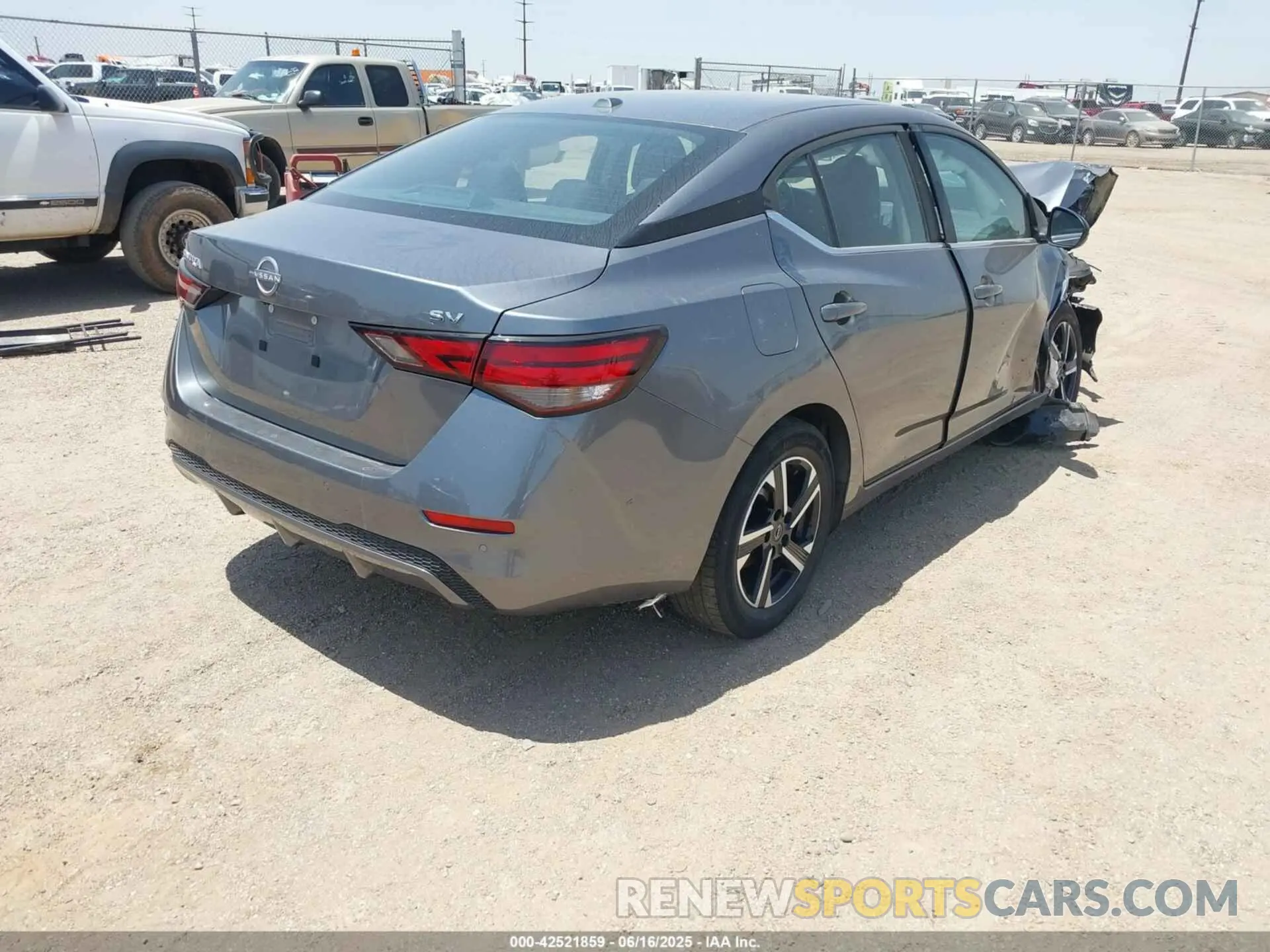 4 fotografías del automóvil dañado 3N1AB8CVXRY365327 NISSAN SENTRA 2024