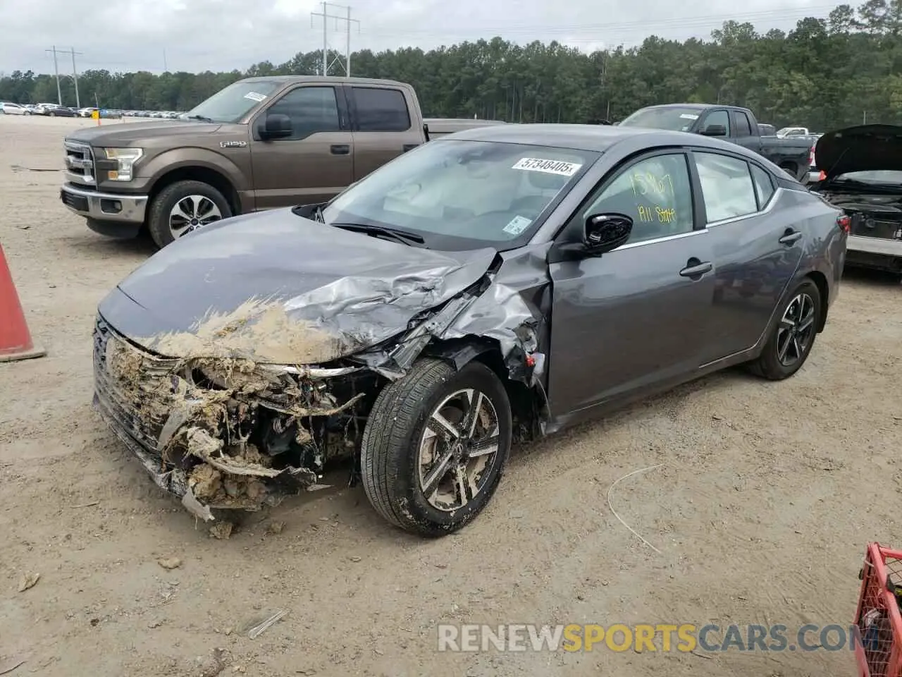 1 fotografías del automóvil dañado 3N1AB8CVXRY375291 NISSAN SENTRA 2024