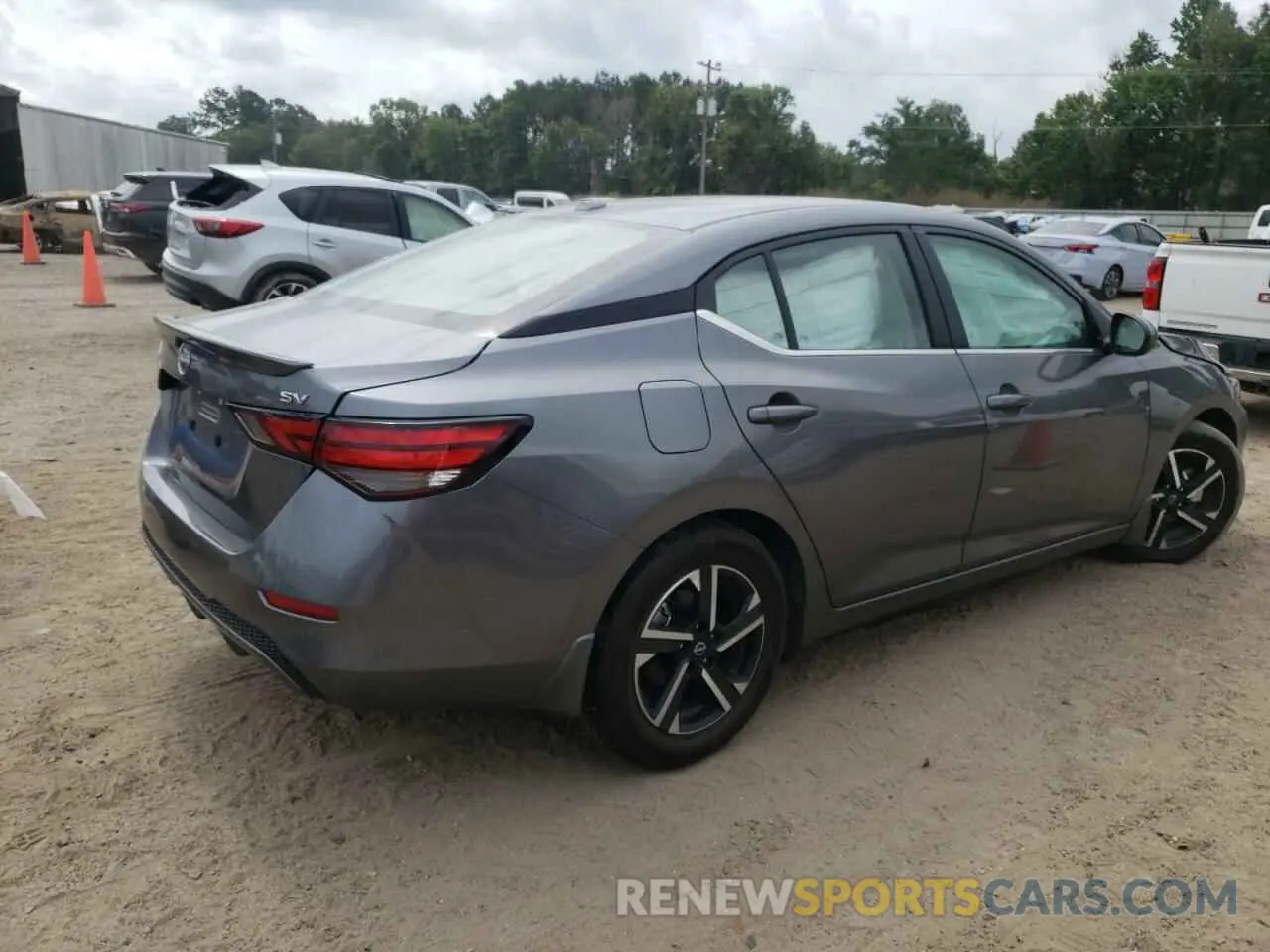 3 fotografías del automóvil dañado 3N1AB8CVXRY375291 NISSAN SENTRA 2024