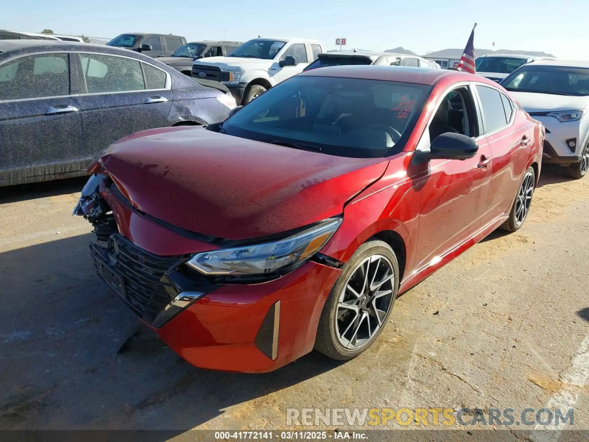 2 fotografías del automóvil dañado 3N1AB8DV0RY377419 NISSAN SENTRA 2024