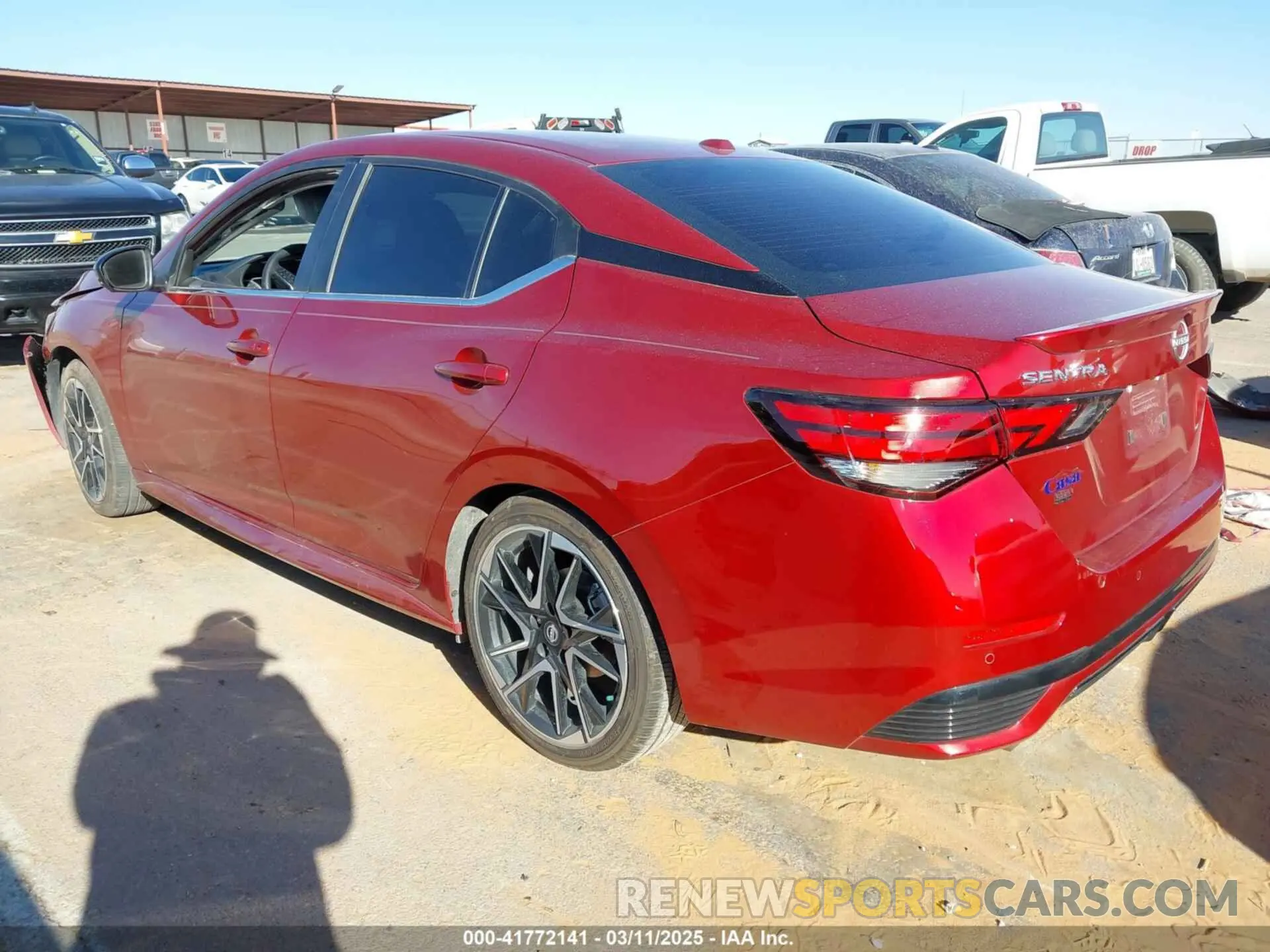 3 fotografías del automóvil dañado 3N1AB8DV0RY377419 NISSAN SENTRA 2024