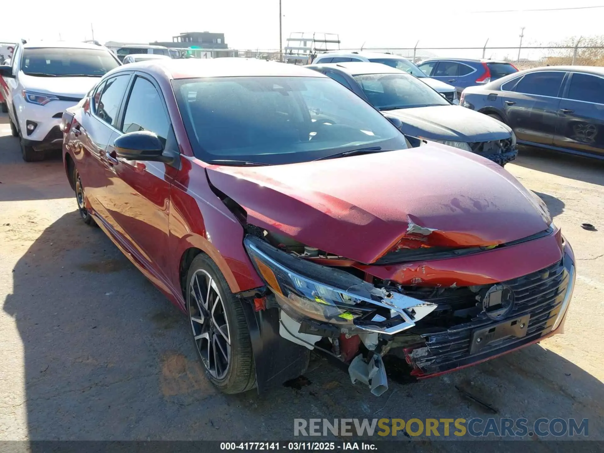 6 fotografías del automóvil dañado 3N1AB8DV0RY377419 NISSAN SENTRA 2024