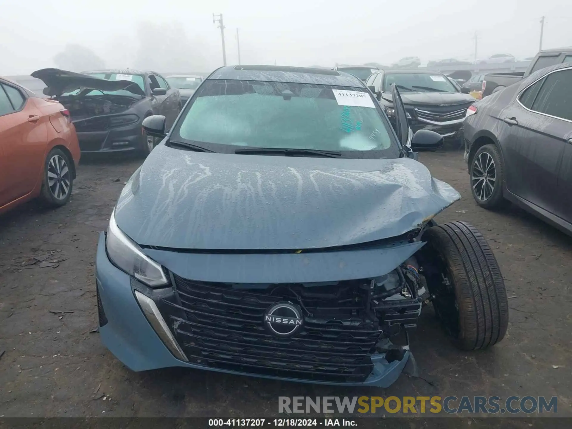 12 fotografías del automóvil dañado 3N1AB8DV6RY314454 NISSAN SENTRA 2024