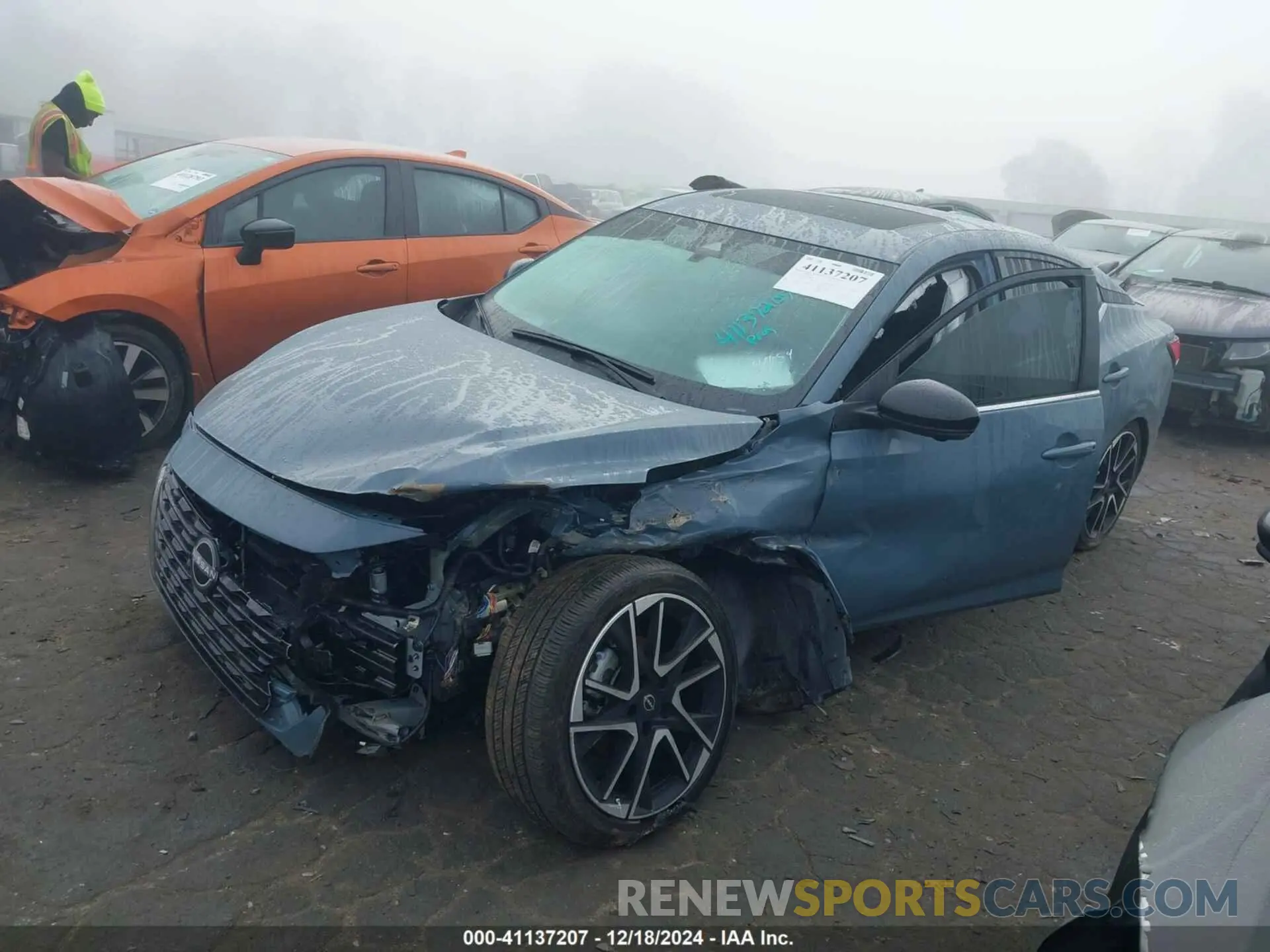 2 fotografías del automóvil dañado 3N1AB8DV6RY314454 NISSAN SENTRA 2024