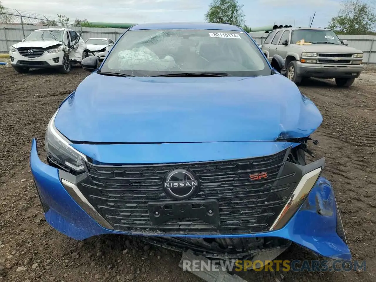 5 fotografías del automóvil dañado 3N1AB8DV6RY358194 NISSAN SENTRA 2024