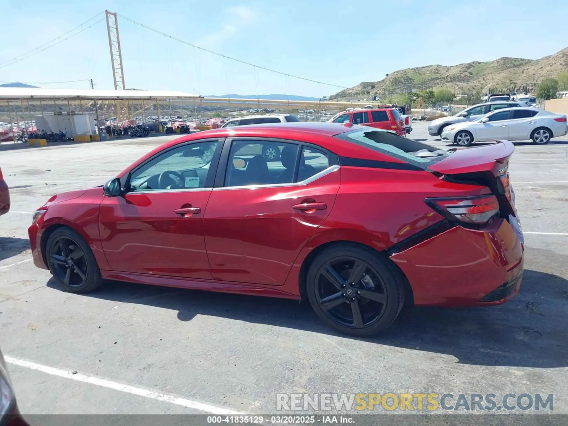 14 fotografías del automóvil dañado 3N1AB8DV7RY288026 NISSAN SENTRA 2024