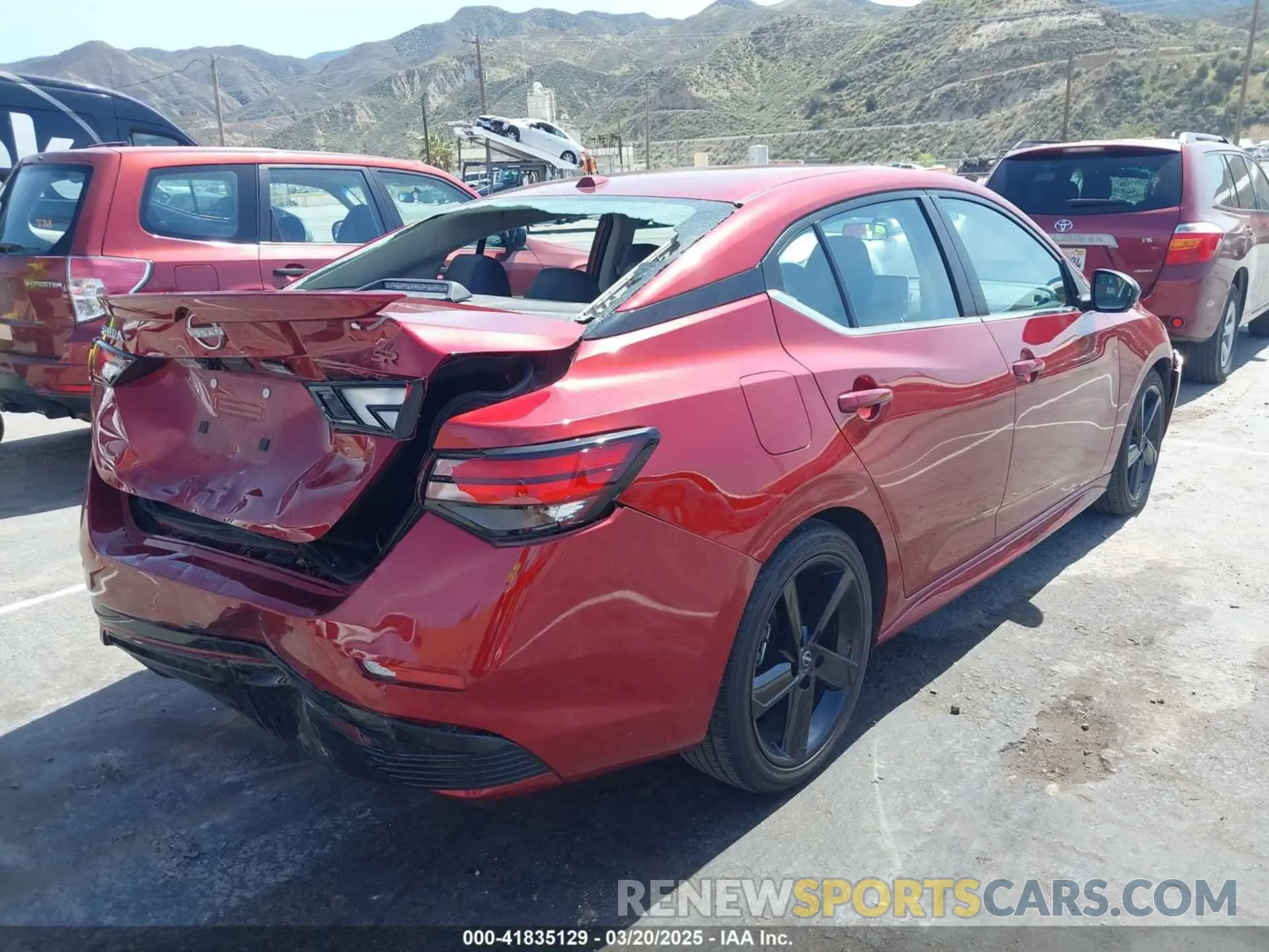 4 fotografías del automóvil dañado 3N1AB8DV7RY288026 NISSAN SENTRA 2024