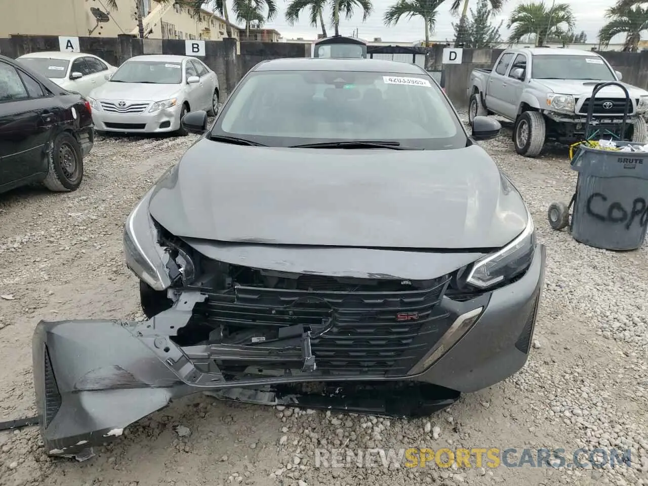 5 fotografías del automóvil dañado 3N1AB8DV8RY240373 NISSAN SENTRA 2024