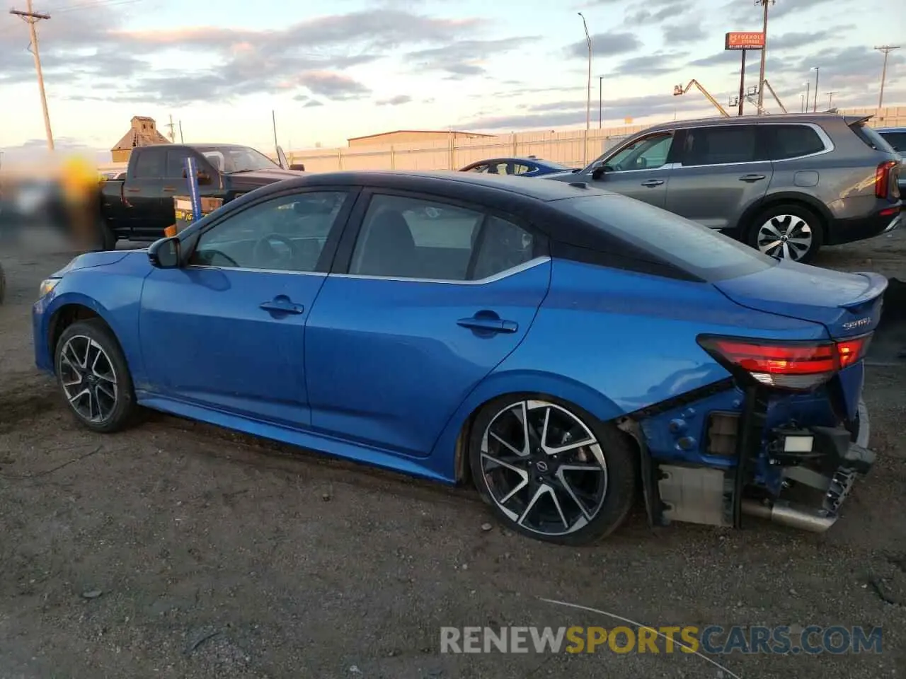 2 fotografías del automóvil dañado 3N1AB8DV8RY364126 NISSAN SENTRA 2024