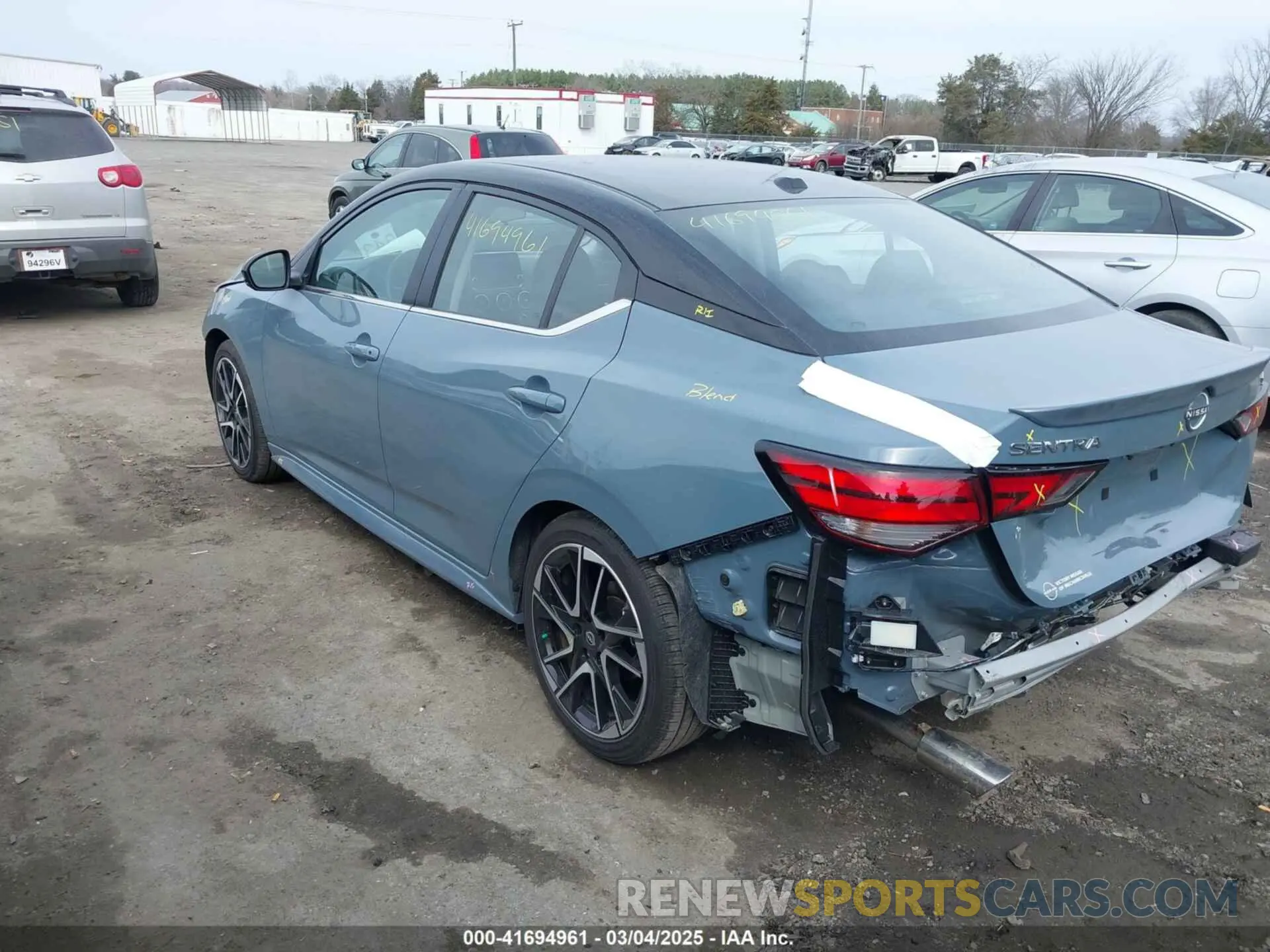 3 fotografías del automóvil dañado 3N1AB8DV9RY356276 NISSAN SENTRA 2024