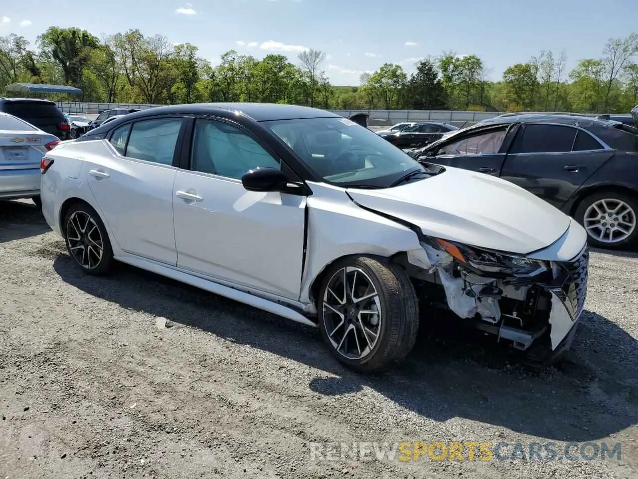 4 fotografías del automóvil dañado 3N1AB8DVXRY247874 NISSAN SENTRA 2024