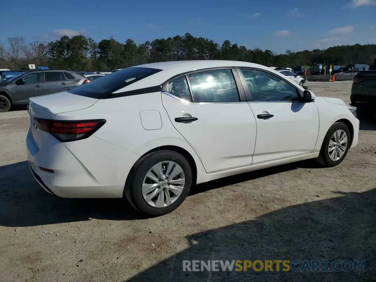3 fotografías del automóvil dañado 3N1AB8BV3SY226812 NISSAN SENTRA 2025