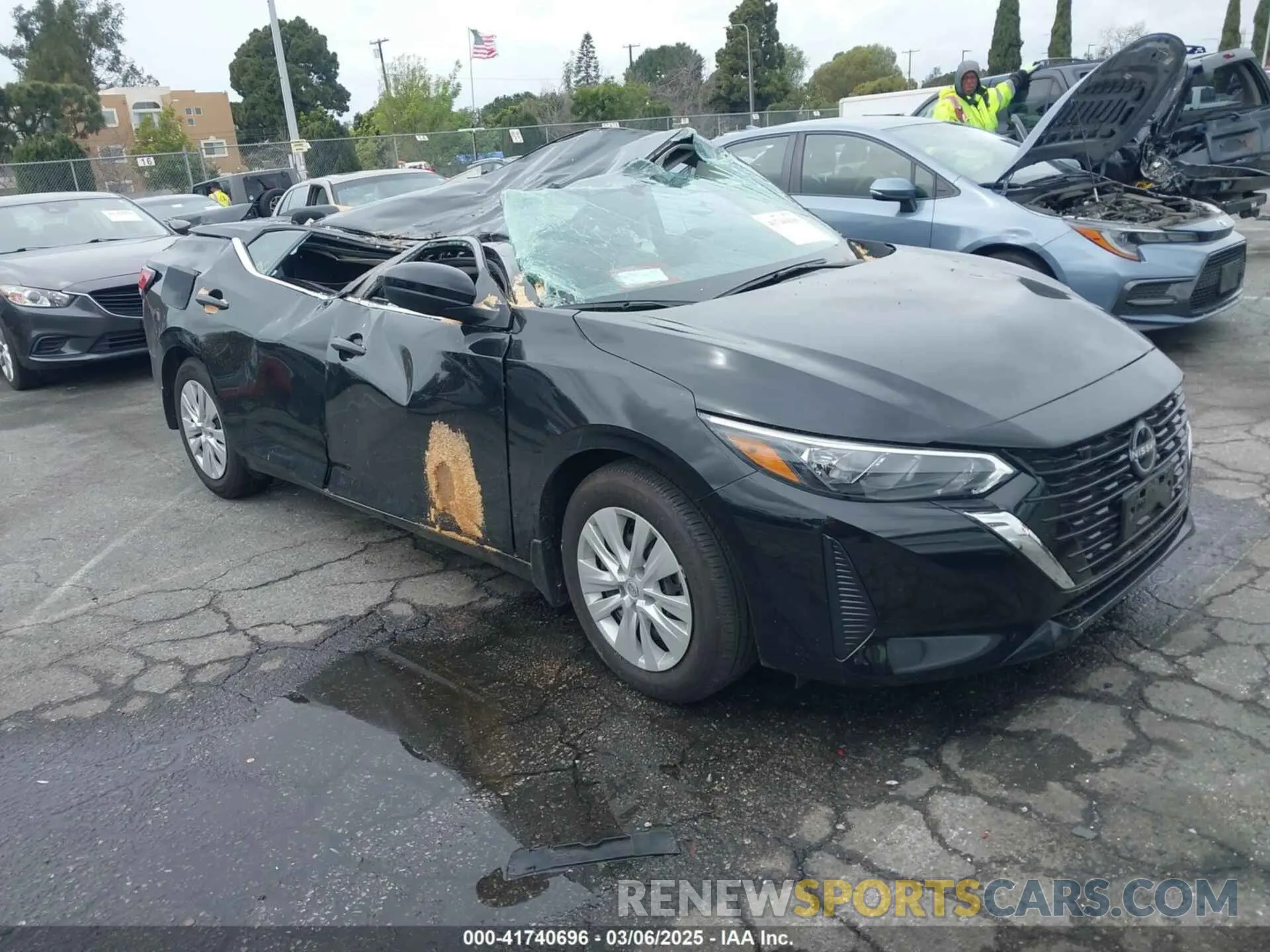 1 fotografías del automóvil dañado 3N1AB8BV4SY250150 NISSAN SENTRA 2025