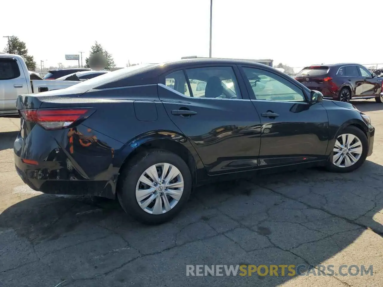 3 fotografías del automóvil dañado 3N1AB8BV4SY263626 NISSAN SENTRA 2025