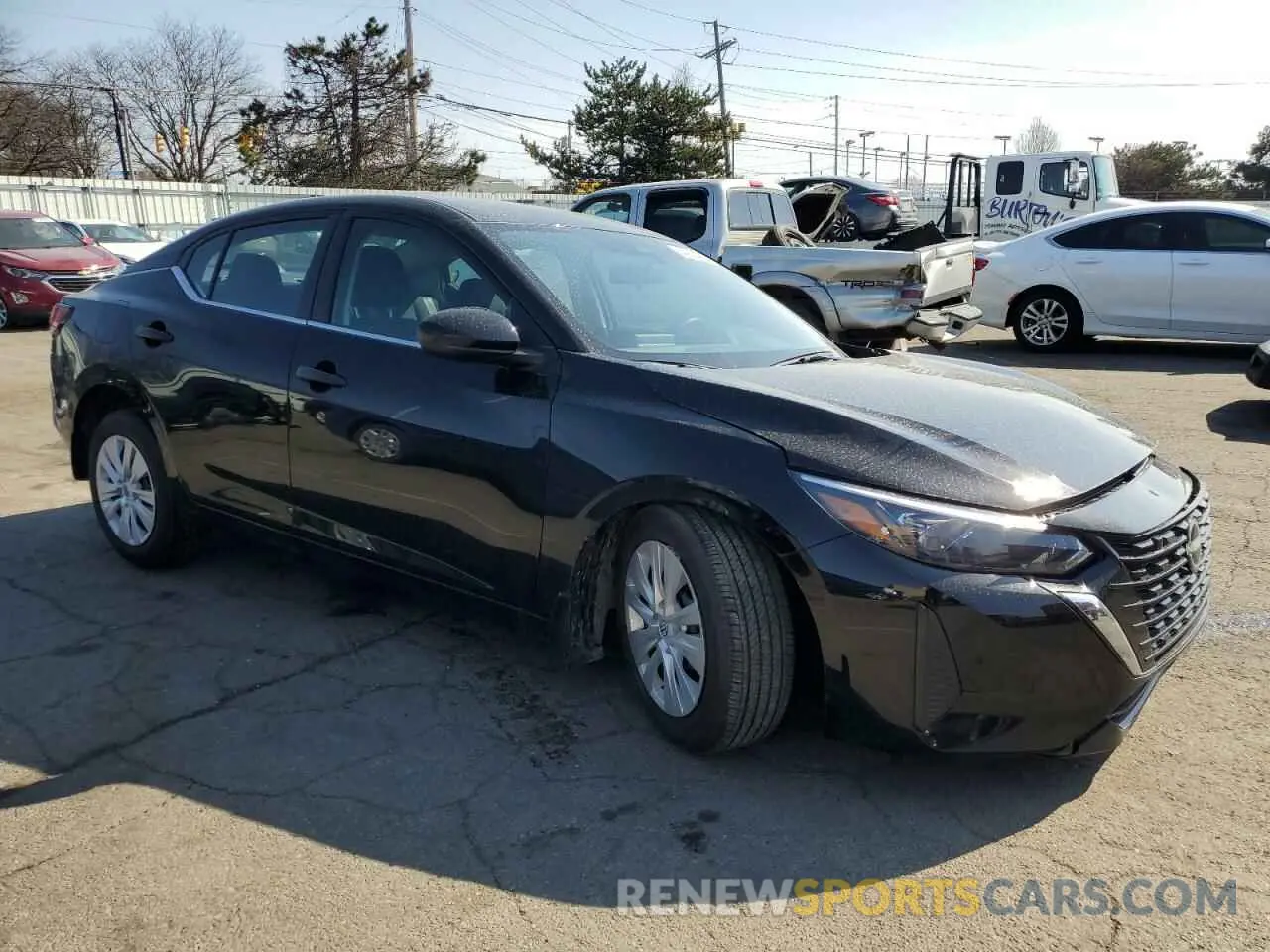 4 fotografías del automóvil dañado 3N1AB8BV4SY263626 NISSAN SENTRA 2025