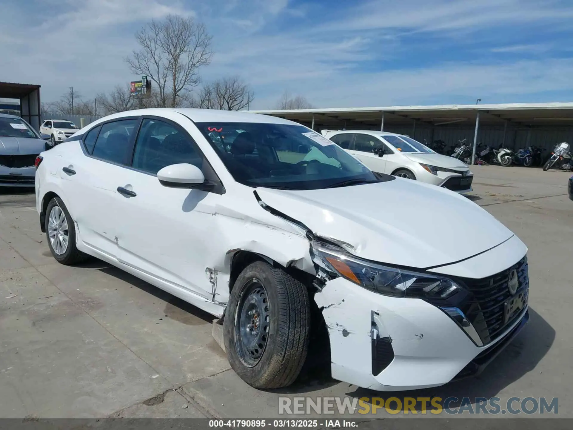 1 fotografías del automóvil dañado 3N1AB8BV5SY206433 NISSAN SENTRA 2025