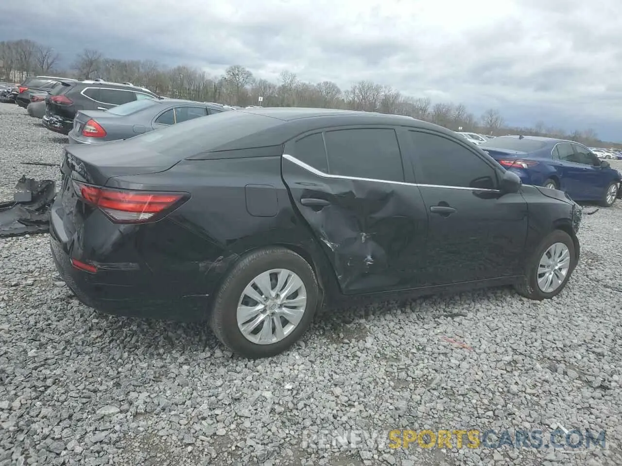 3 fotografías del automóvil dañado 3N1AB8BV5SY231252 NISSAN SENTRA 2025