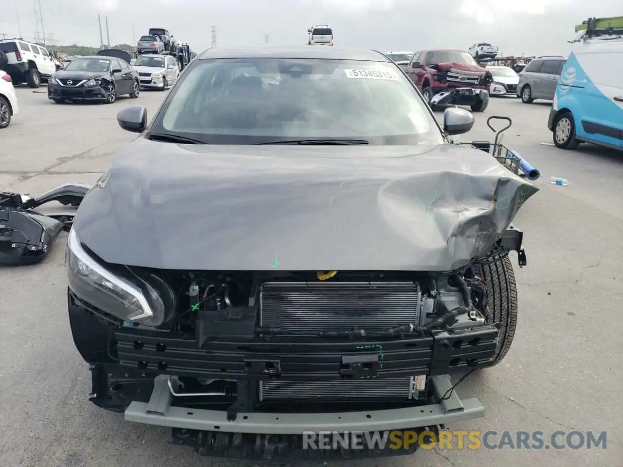 5 fotografías del automóvil dañado 3N1AB8BV5SY251324 NISSAN SENTRA 2025