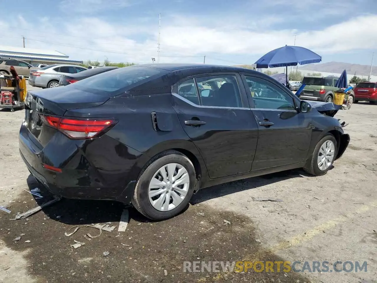3 fotografías del automóvil dañado 3N1AB8BV5SY258998 NISSAN SENTRA 2025