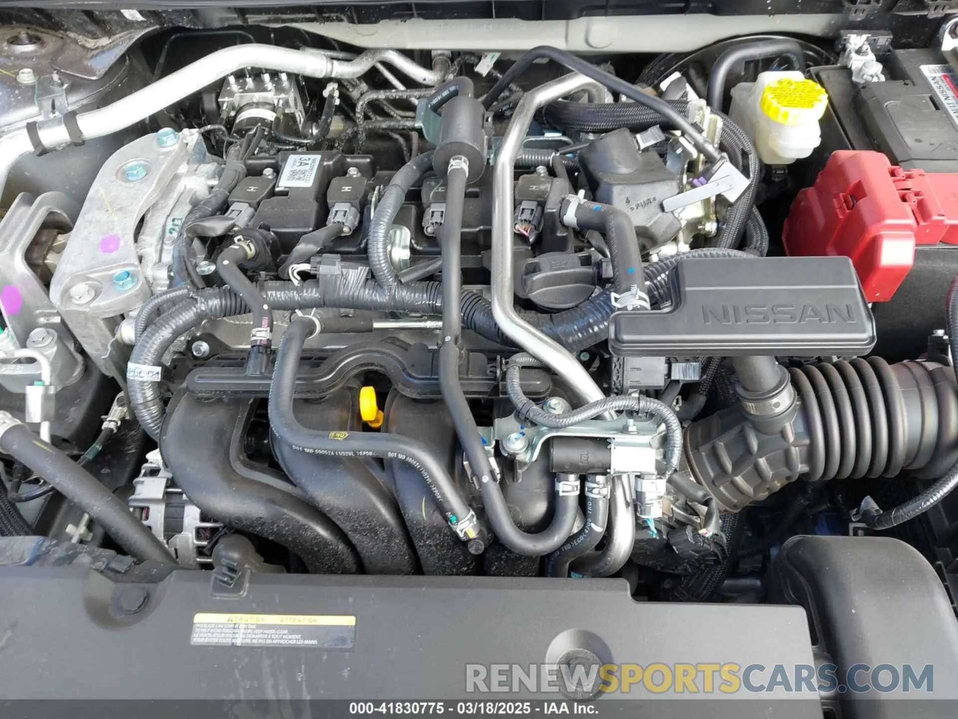 10 fotografías del automóvil dañado 3N1AB8BV6SY282341 NISSAN SENTRA 2025
