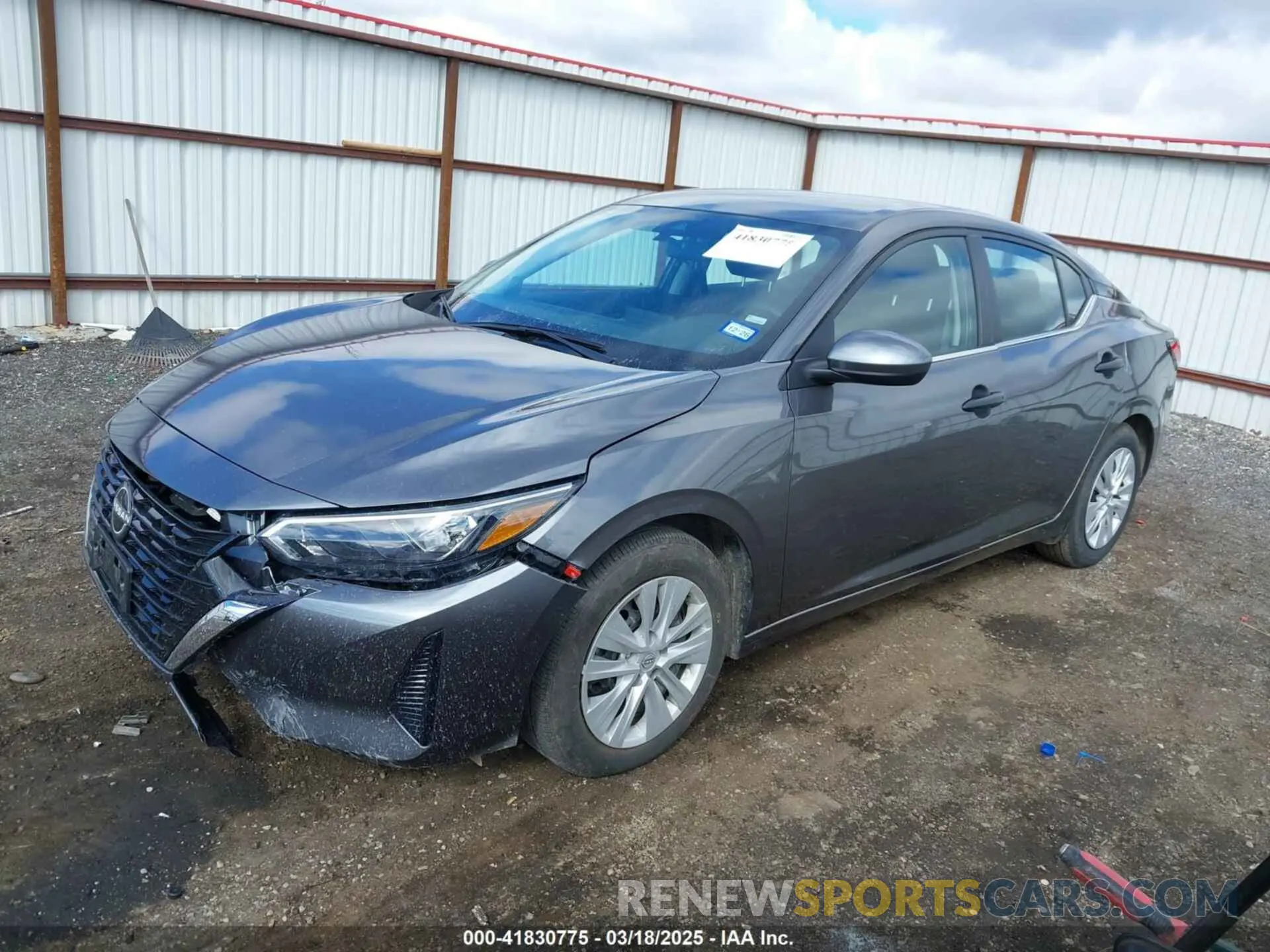 2 fotografías del automóvil dañado 3N1AB8BV6SY282341 NISSAN SENTRA 2025