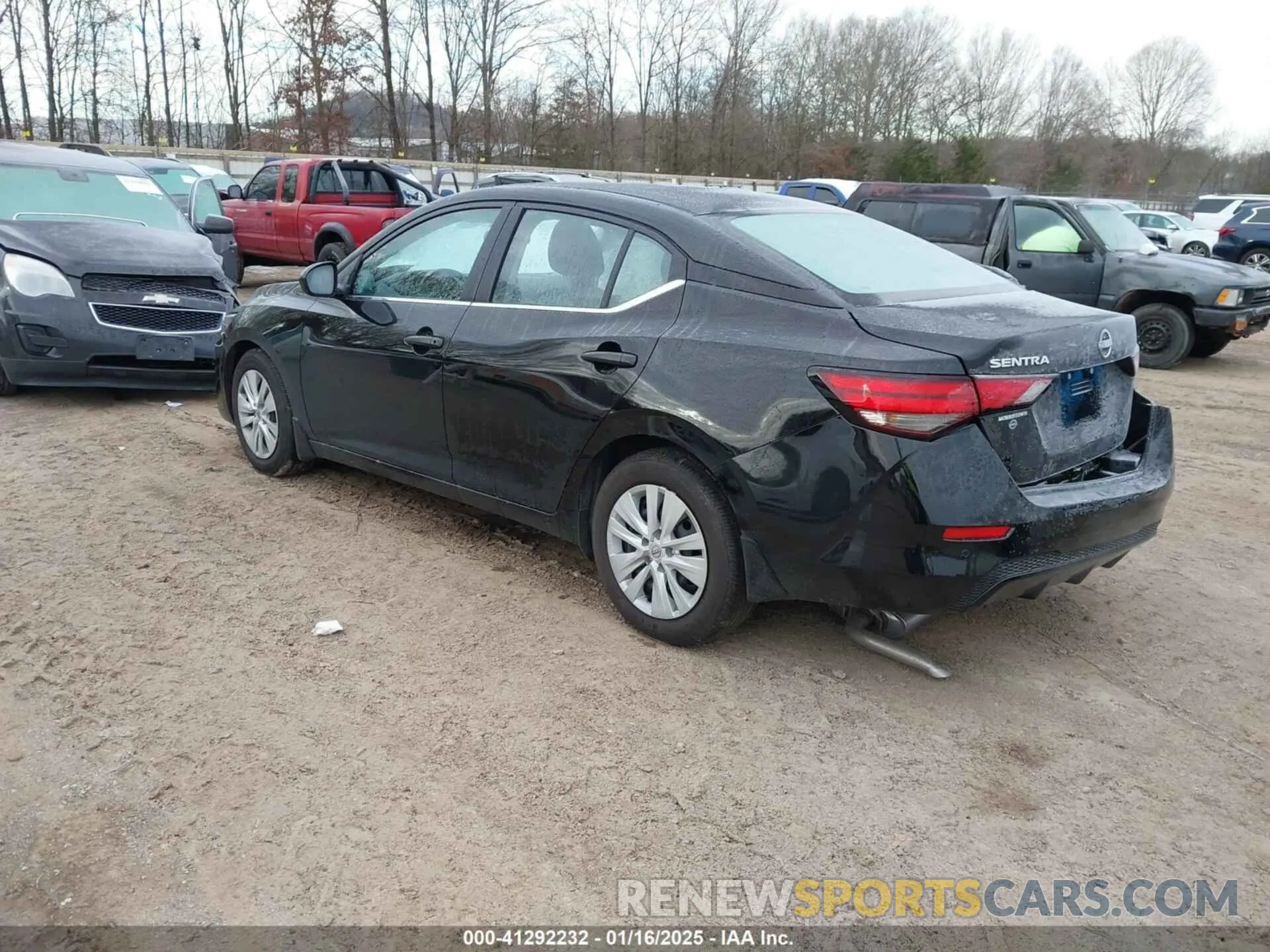 3 fotografías del automóvil dañado 3N1AB8BV7SY219426 NISSAN SENTRA 2025