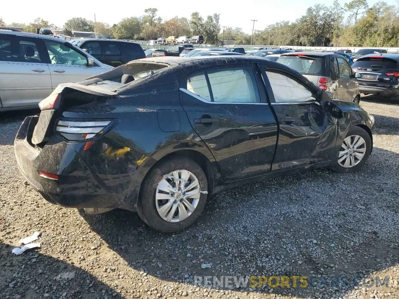 3 fotografías del automóvil dañado 3N1AB8BVXSY215290 NISSAN SENTRA 2025