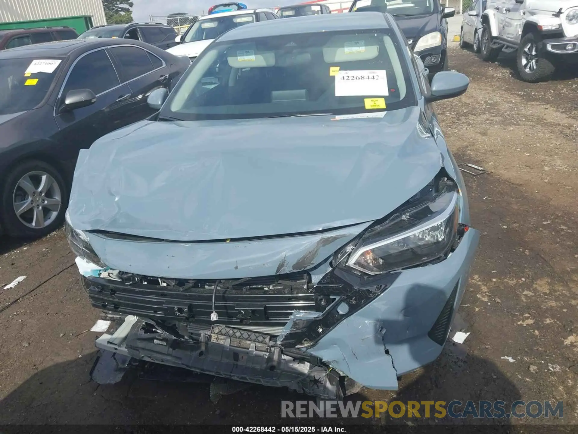 6 fotografías del automóvil dañado 3N1AB8CV0SY249219 NISSAN SENTRA 2025