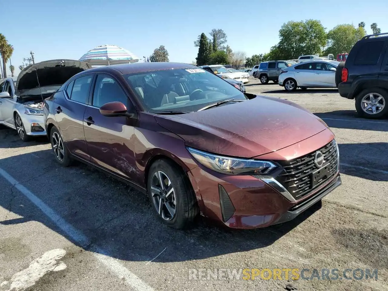4 fotografías del automóvil dañado 3N1AB8CV0SY277585 NISSAN SENTRA 2025