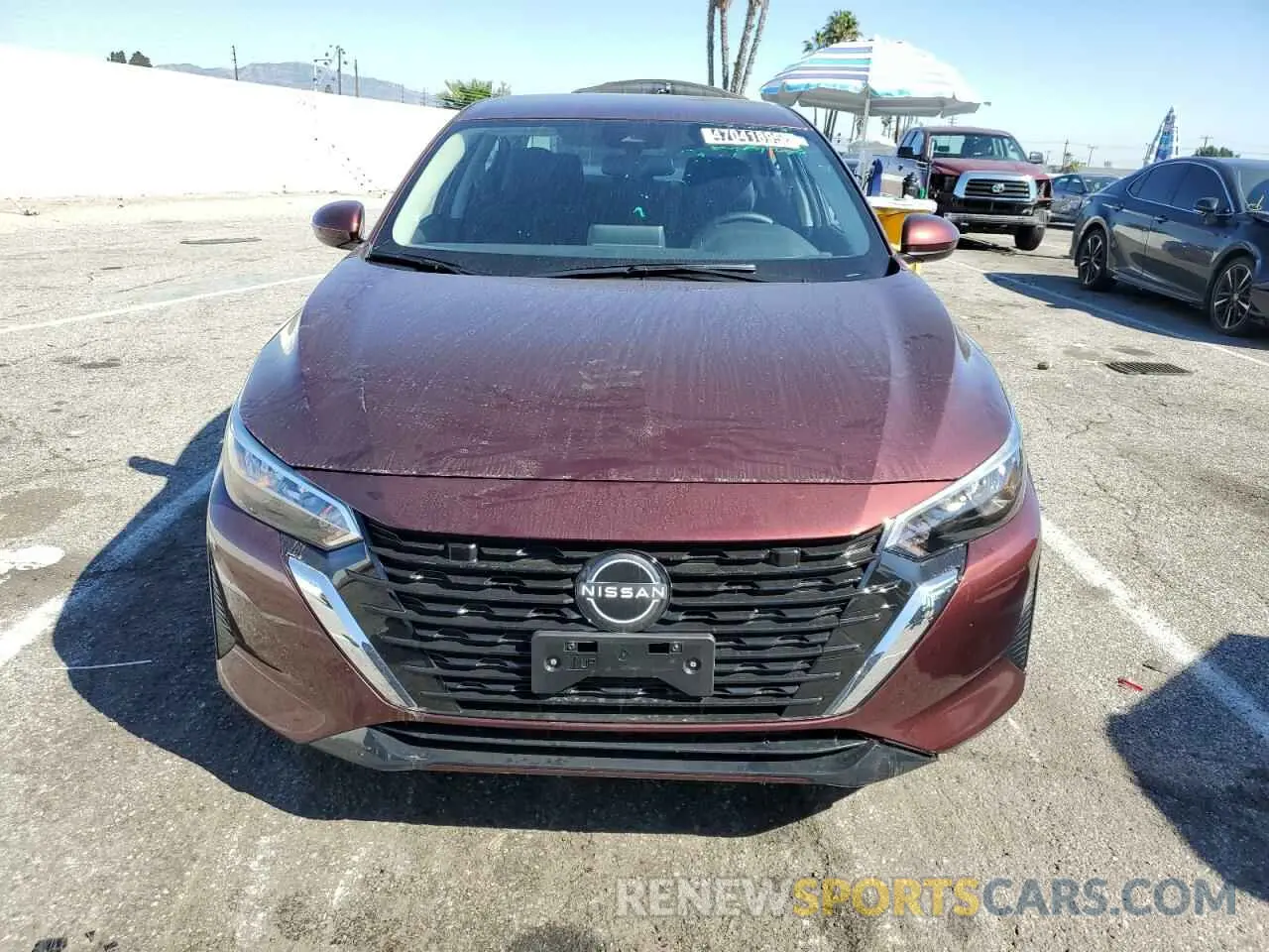 5 fotografías del automóvil dañado 3N1AB8CV0SY277585 NISSAN SENTRA 2025