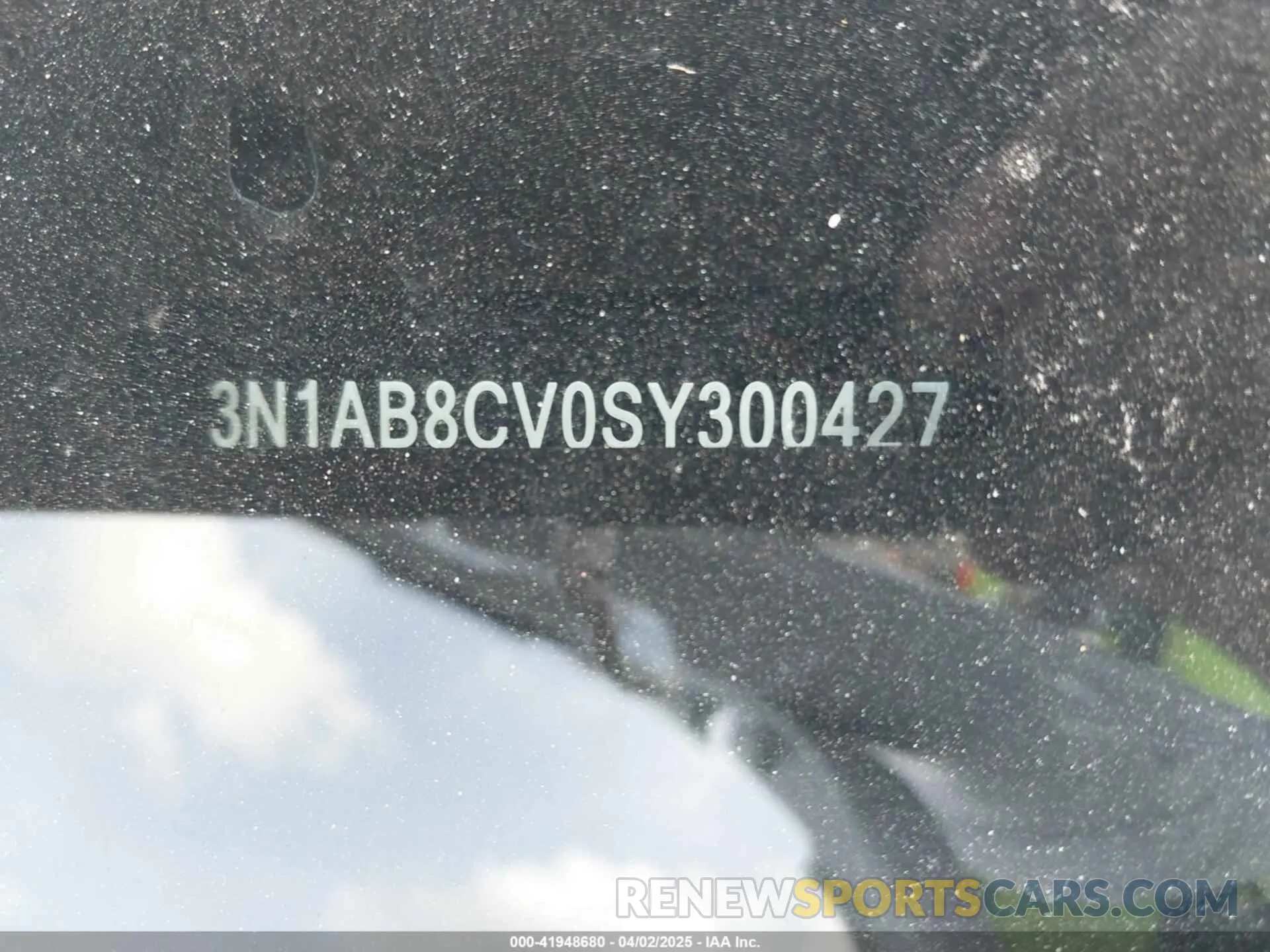9 fotografías del automóvil dañado 3N1AB8CV0SY300427 NISSAN SENTRA 2025