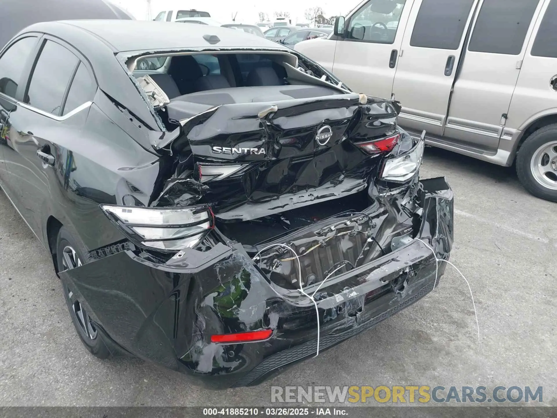 6 fotografías del automóvil dañado 3N1AB8CV1SY243431 NISSAN SENTRA 2025