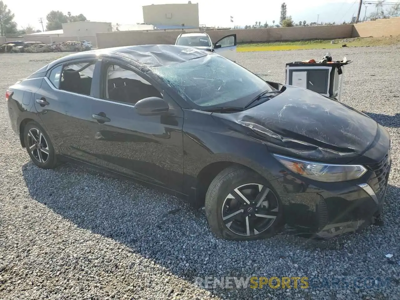 4 fotografías del automóvil dañado 3N1AB8CV2SY242028 NISSAN SENTRA 2025